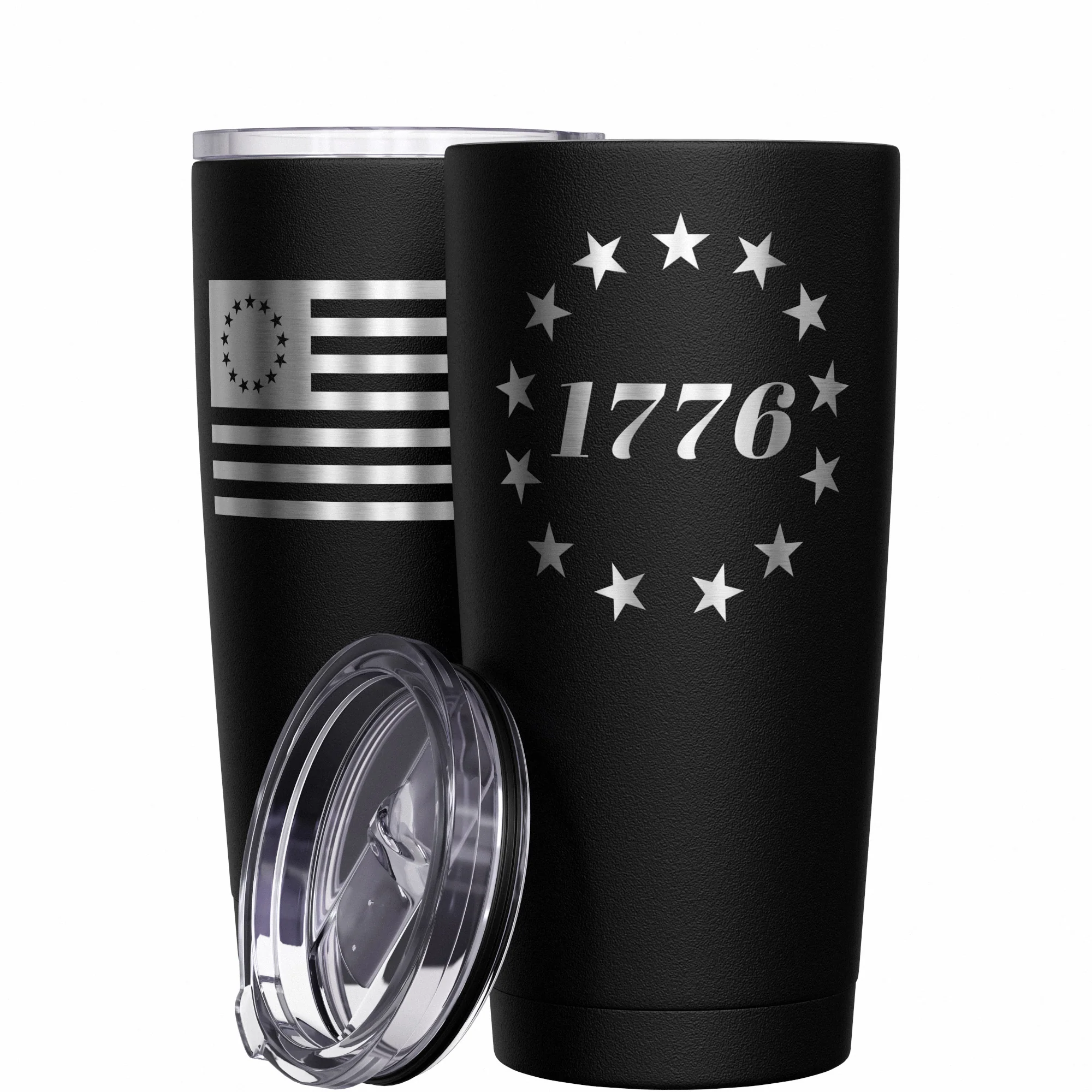 1776 Betsy Ross Flag Stainless Steel Tumbler - Image 10