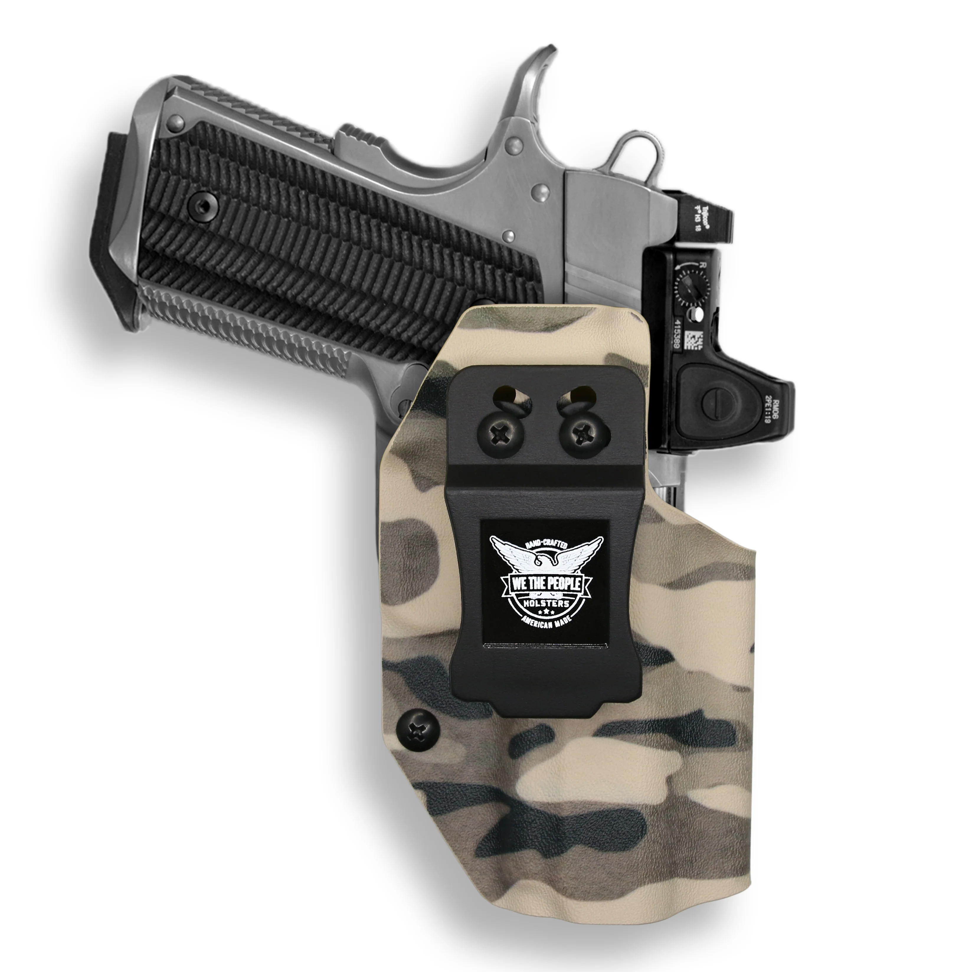 1911 3.25" Defender 45ACP No Rail Only Red Dot Optic Cut IWB Holster - Image 19
