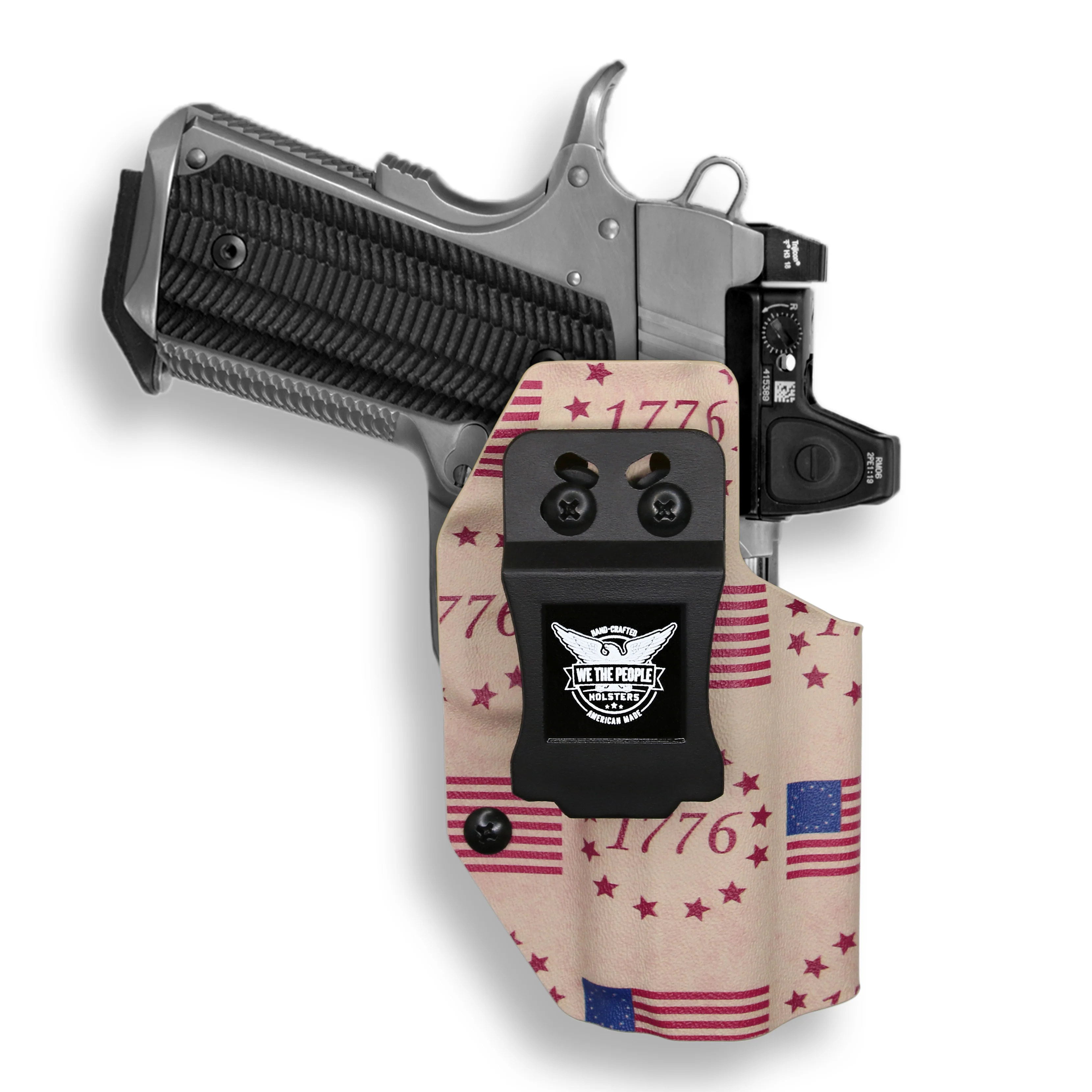 1911 3.25" Defender 45ACP No Rail Only Red Dot Optic Cut IWB Holster - Image 29