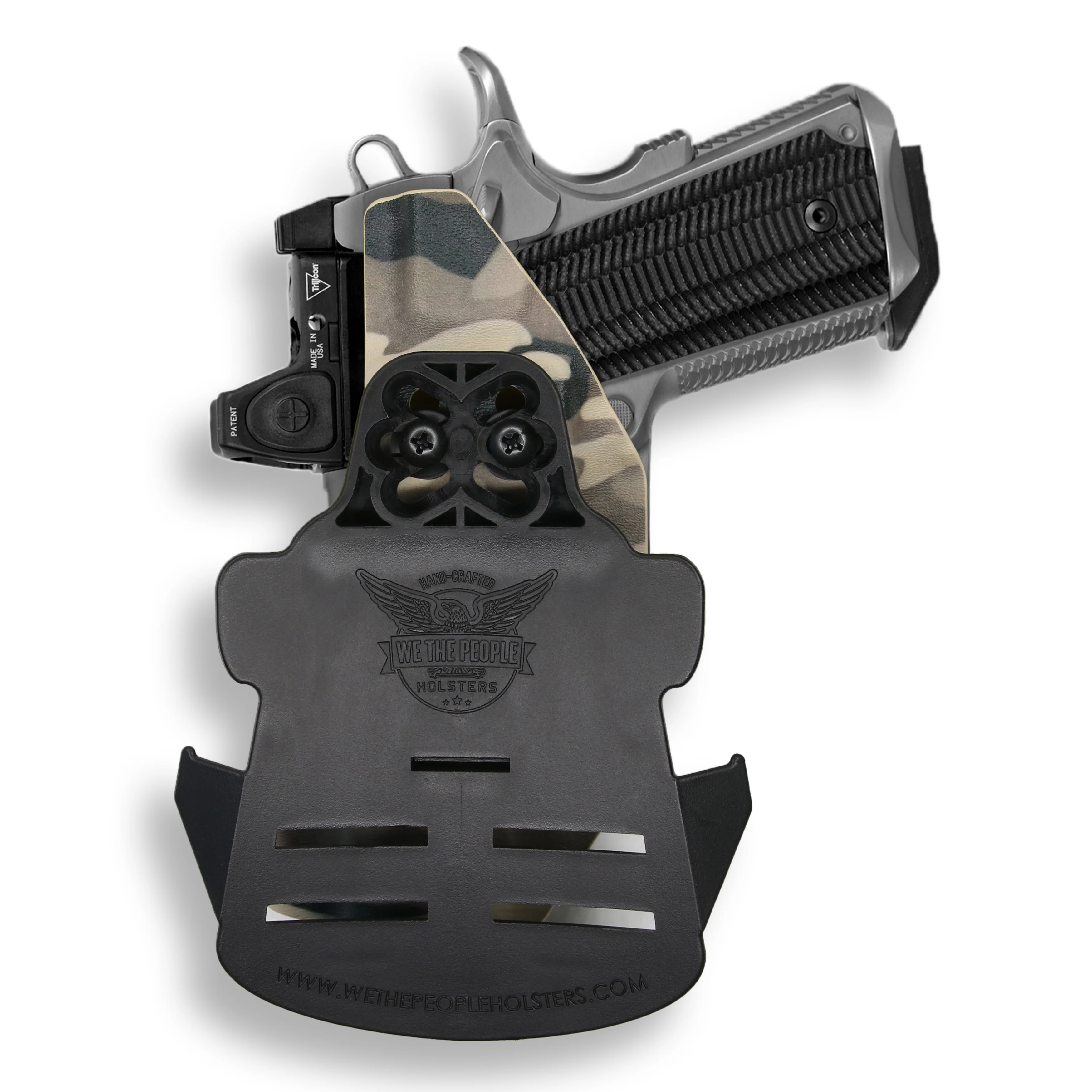 1911 3.25" Defender 45ACP No Rail Only Red Dot Optic Cut OWB Holster - Image 12