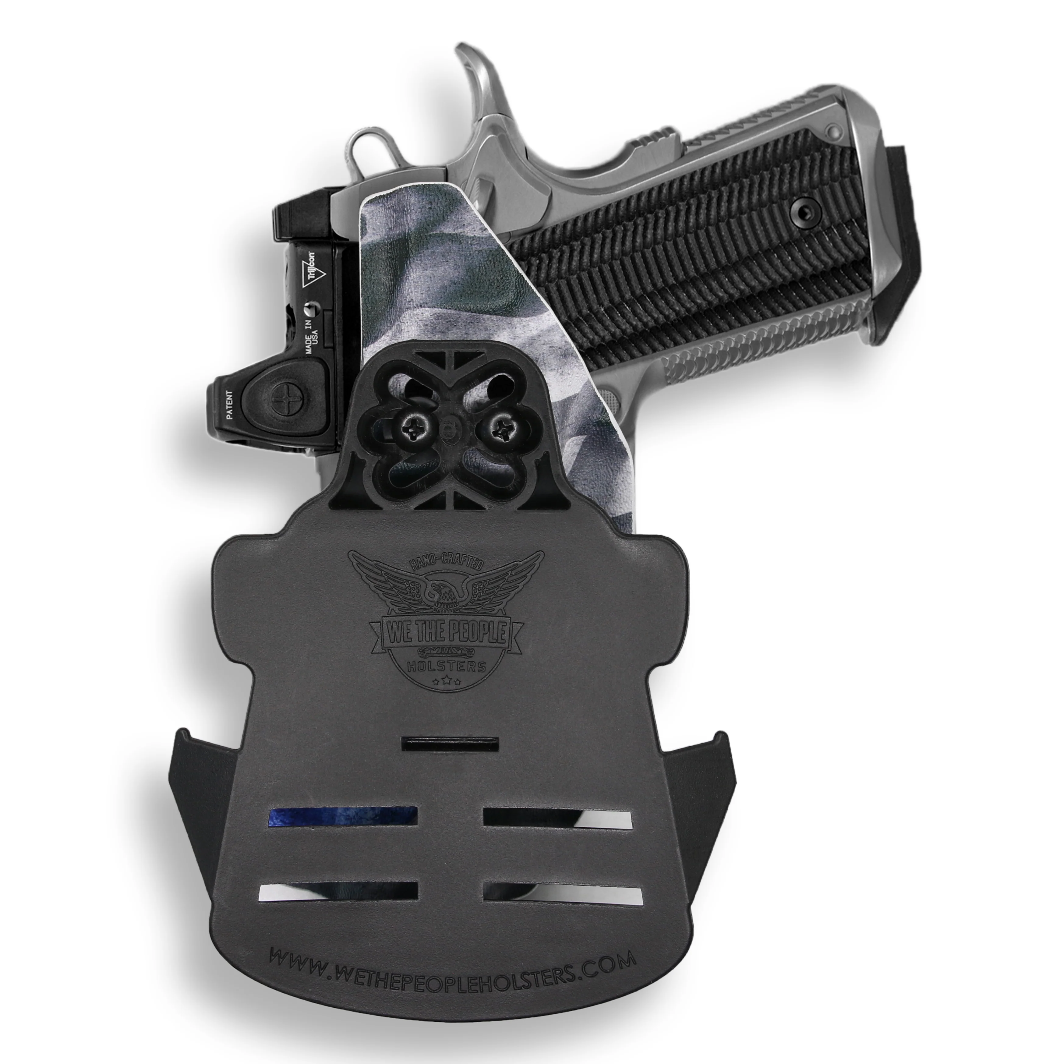1911 3.25" Defender 45ACP No Rail Only Red Dot Optic Cut OWB Holster - Image 14