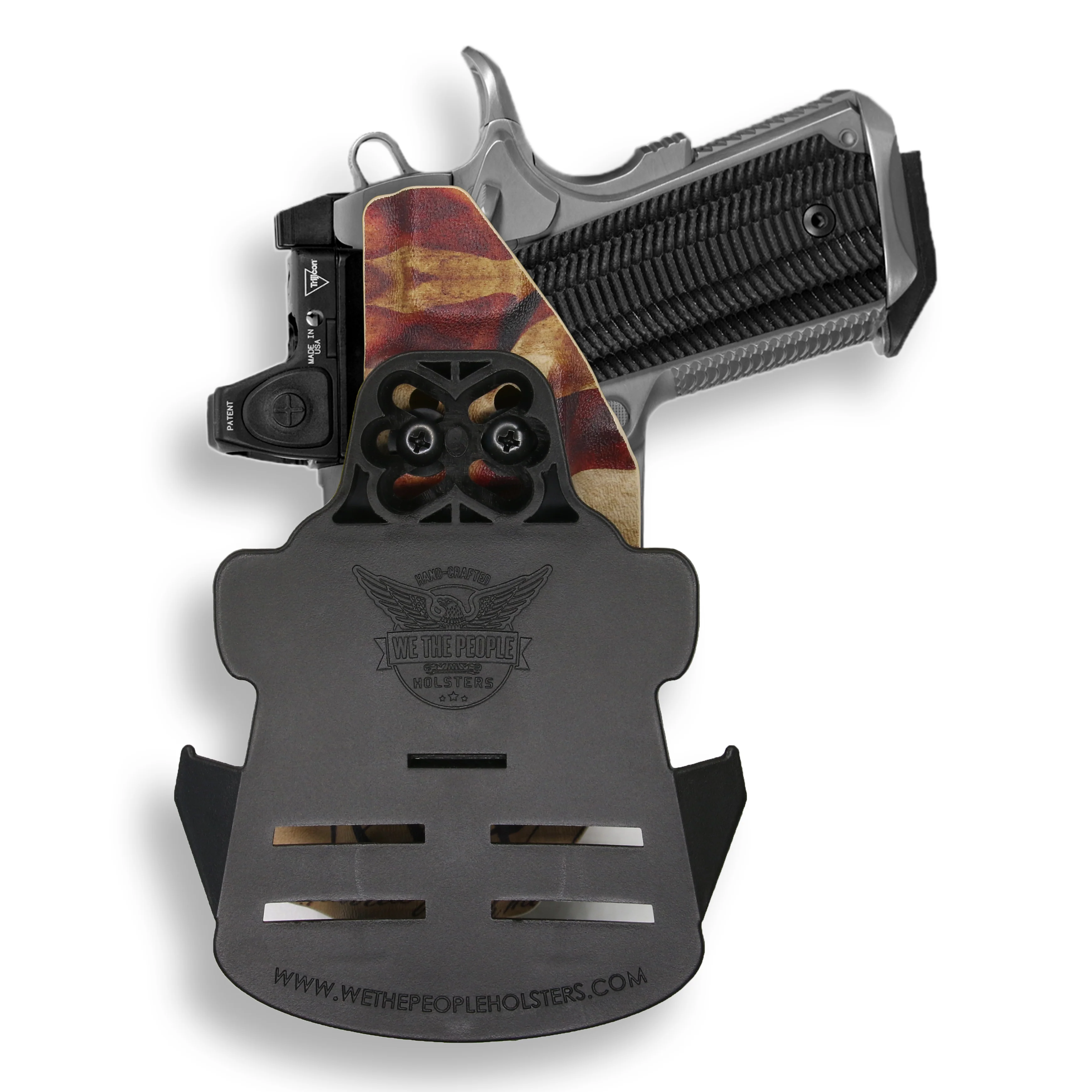 1911 3.25" Defender 45ACP No Rail Only Red Dot Optic Cut OWB Holster - Image 18