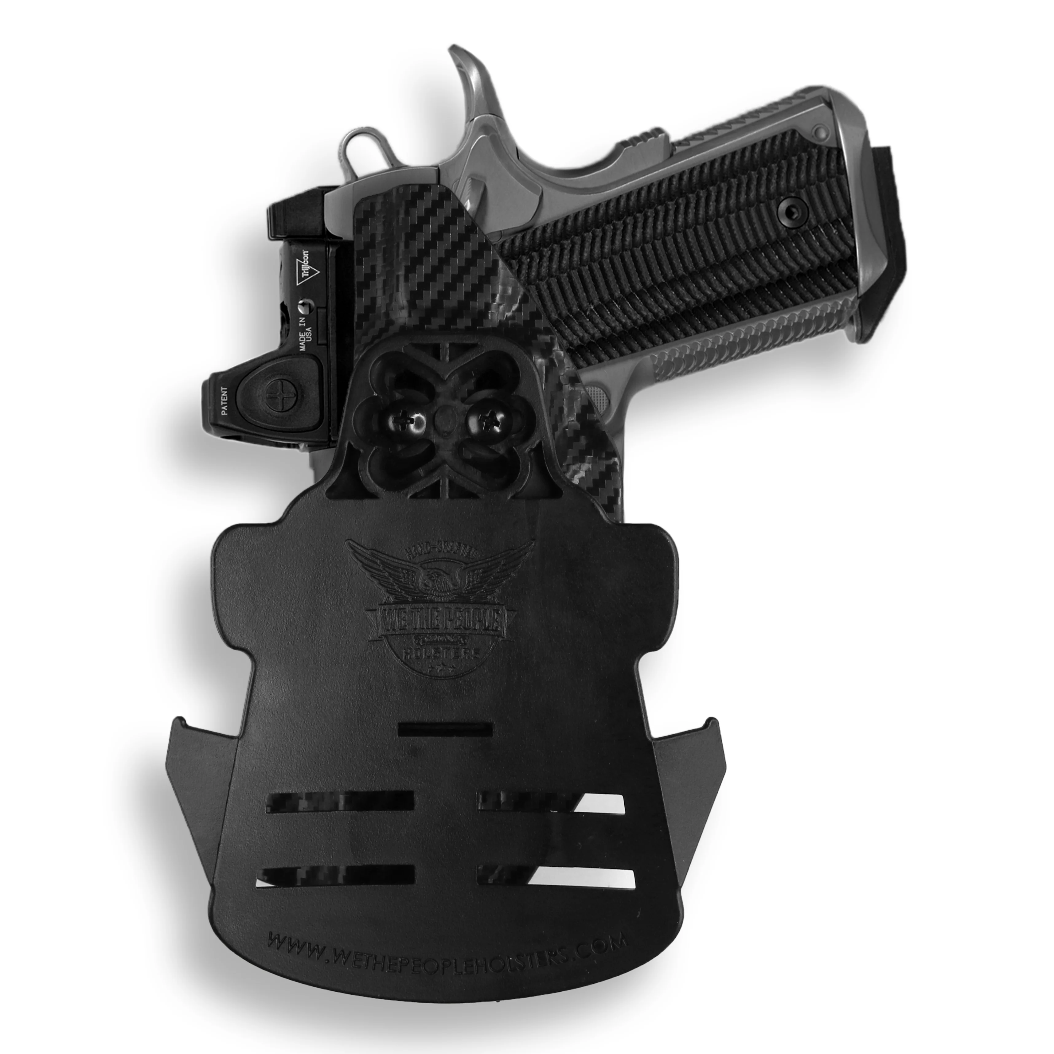 1911 3.25" Defender 45ACP No Rail Only Red Dot Optic Cut OWB Holster - Image 6