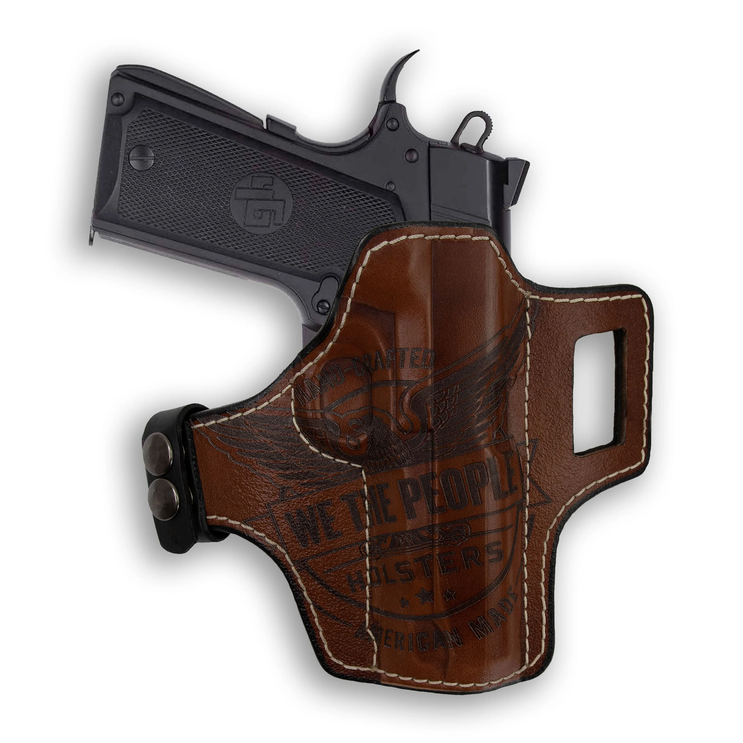 1911 4" Commander No Rail Only Independence Leather OWB Holster