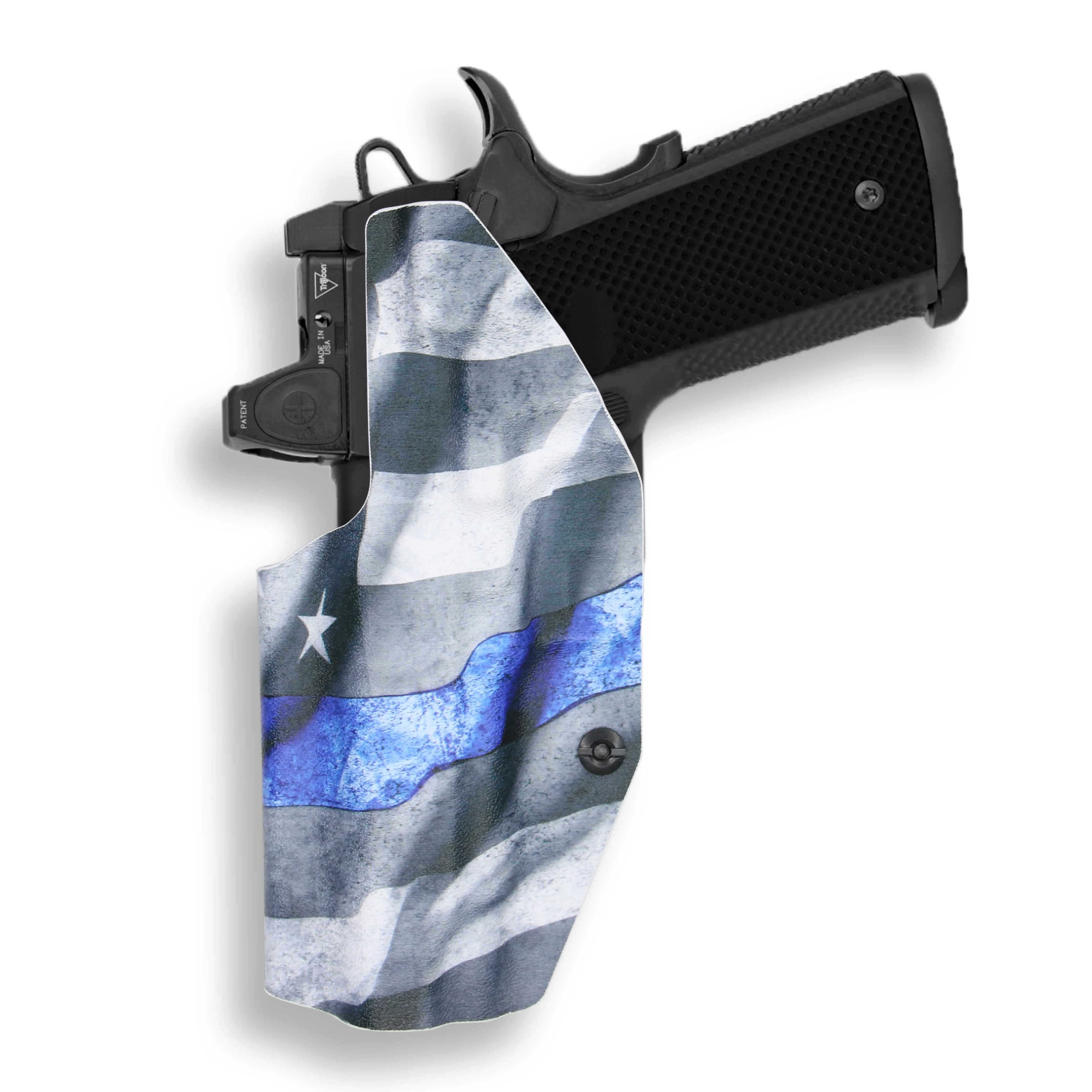 1911 4" Commander 45ACP No Rail Only Red Dot Optic Cut IWB Holster - Image 12