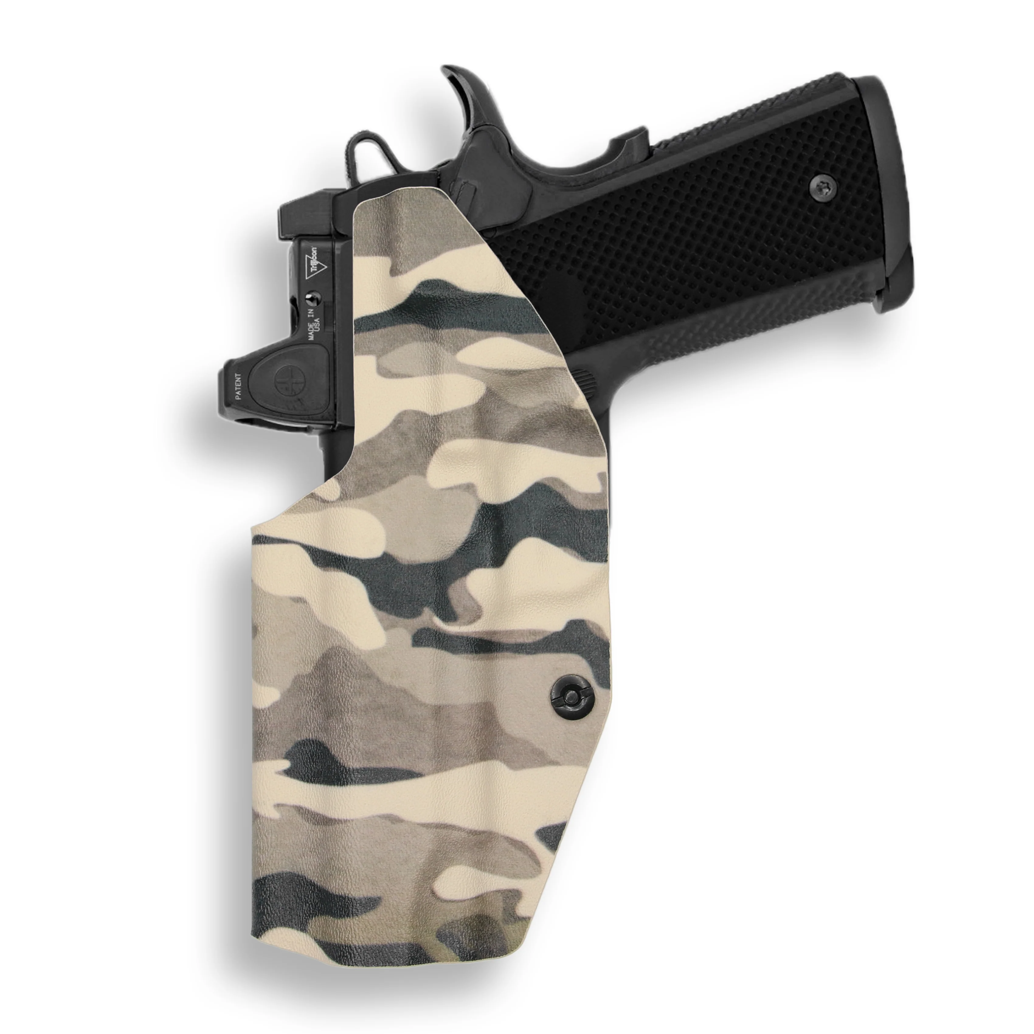 1911 4" Commander 45ACP No Rail Only Red Dot Optic Cut IWB Holster - Image 20
