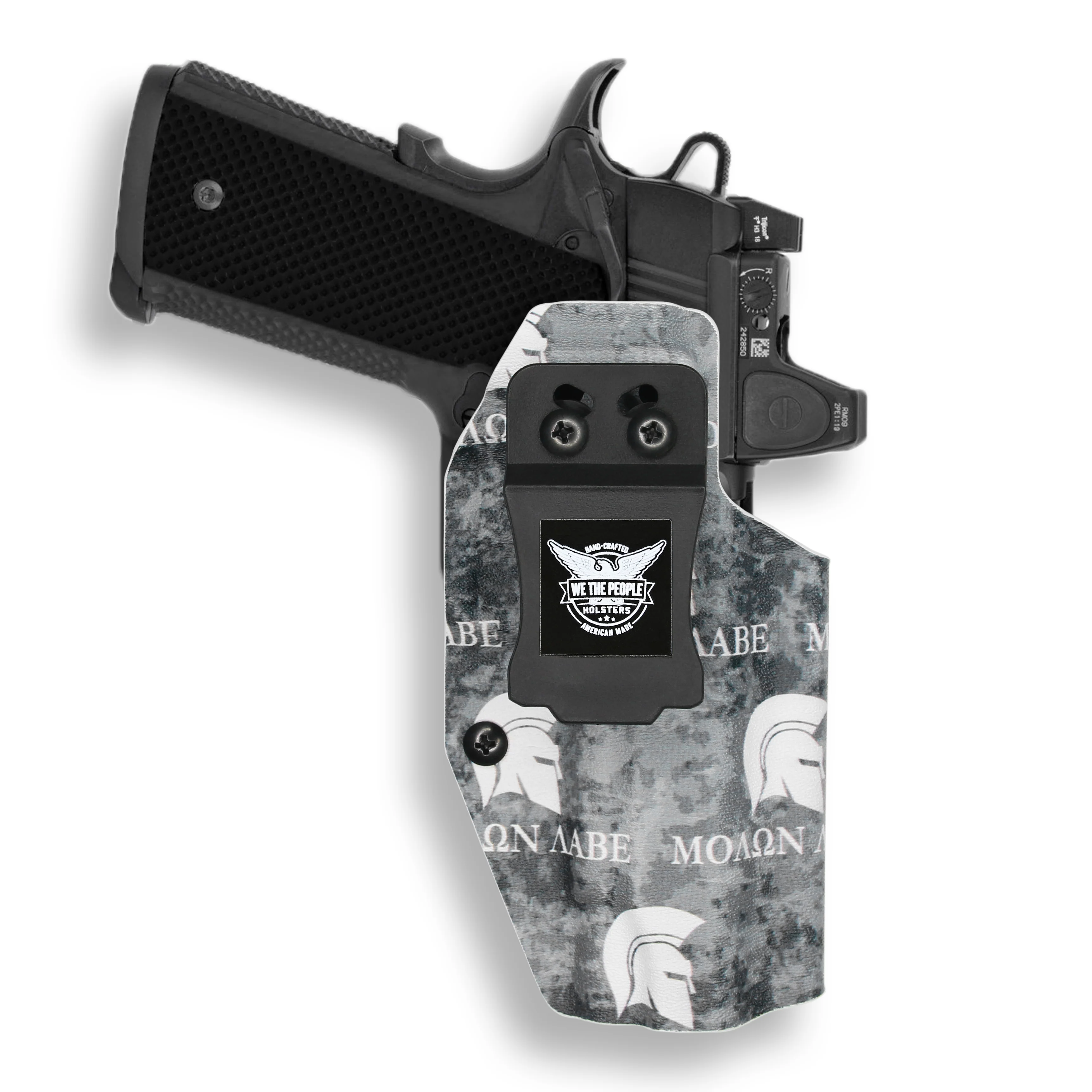 1911 4" Commander 45ACP No Rail Only Red Dot Optic Cut IWB Holster - Image 23