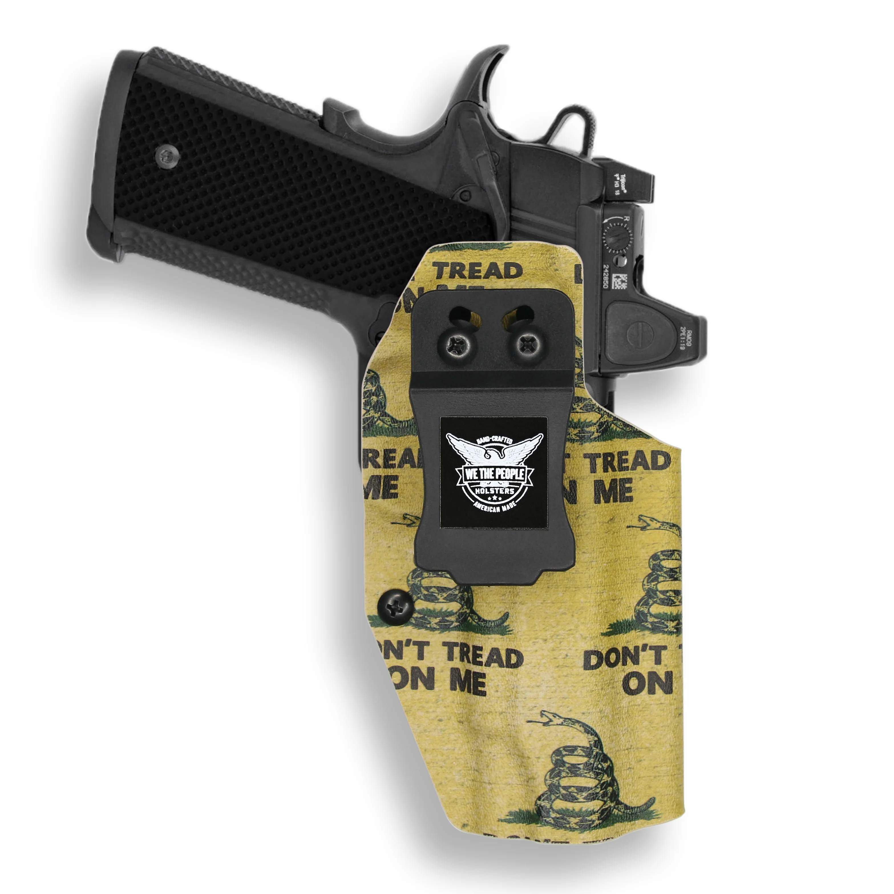1911 4" Commander 45ACP No Rail Only Red Dot Optic Cut IWB Holster - Image 25