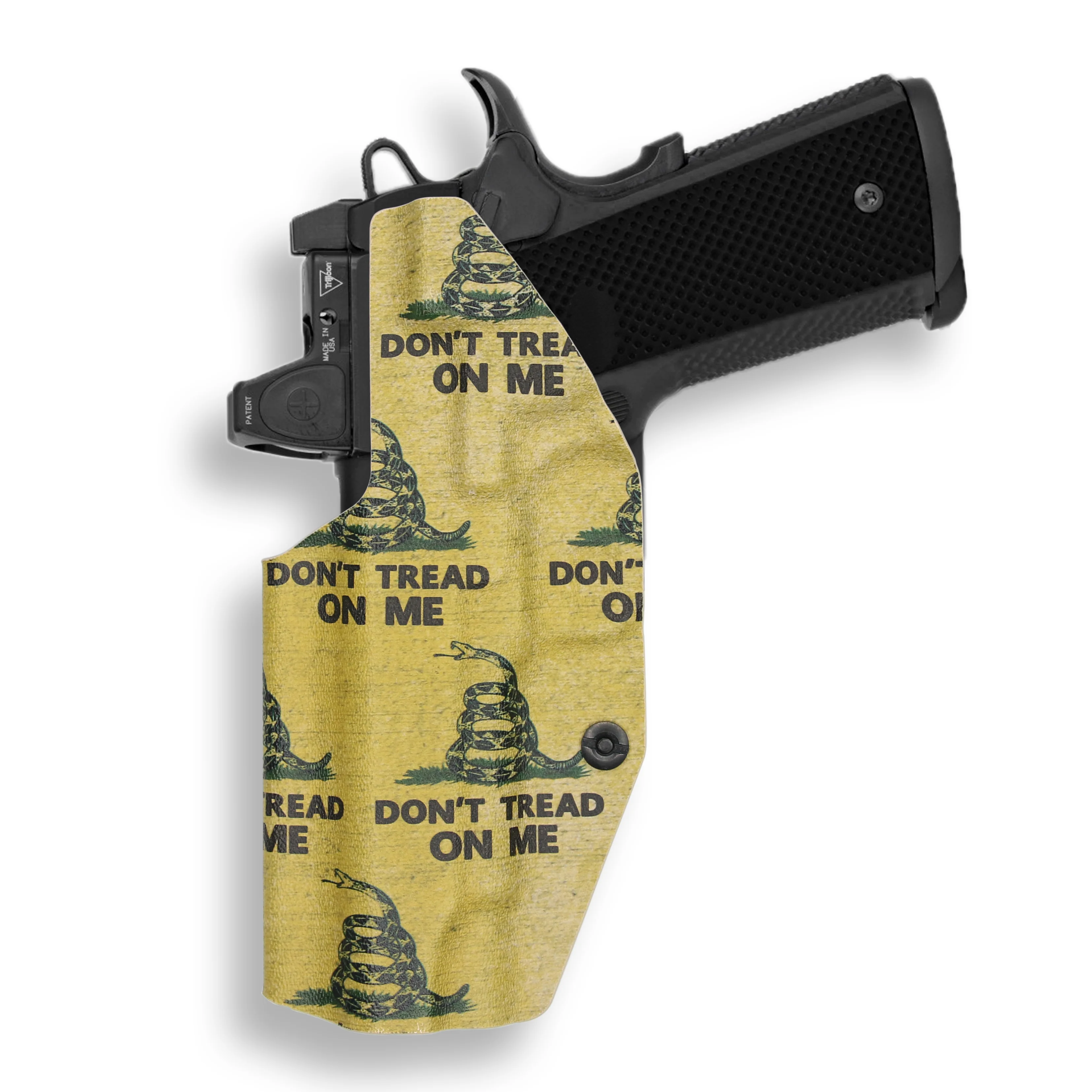 1911 4" Commander 45ACP No Rail Only Red Dot Optic Cut IWB Holster - Image 26