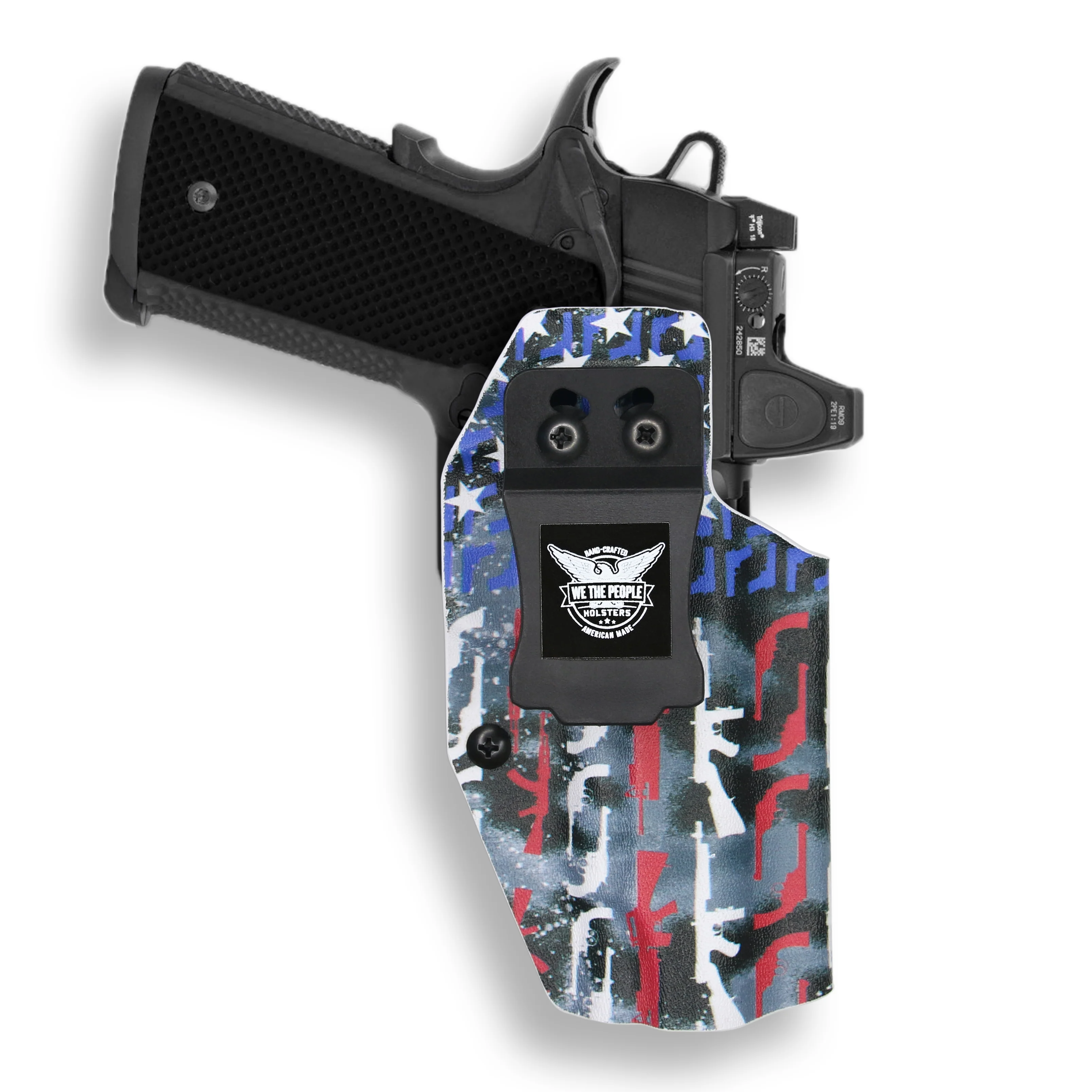 1911 4" Commander 45ACP No Rail Only Red Dot Optic Cut IWB Holster - Image 31