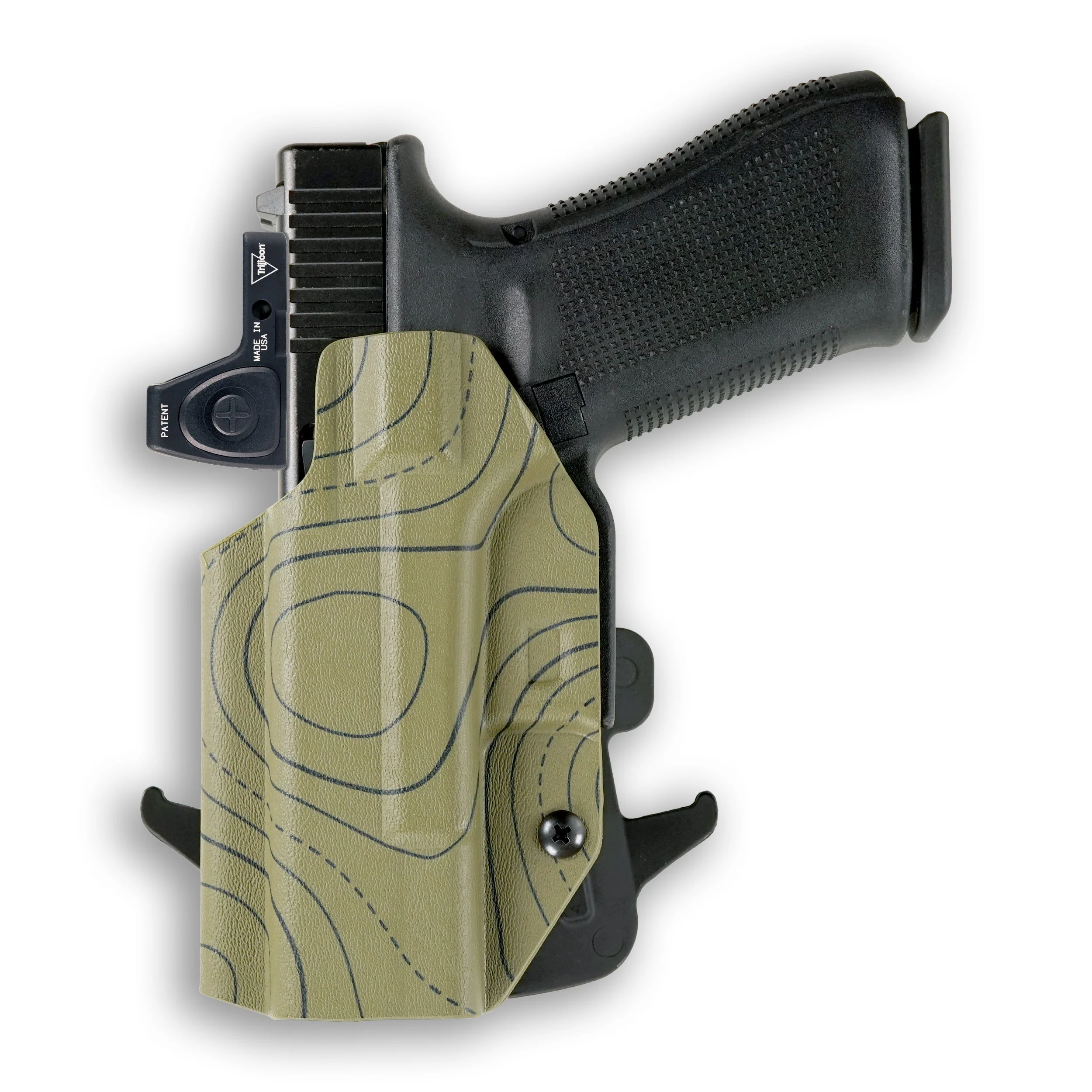 1911 4" Commander 45ACP No Rail Only Red Dot Optic Cut OWB Holster - Image 109