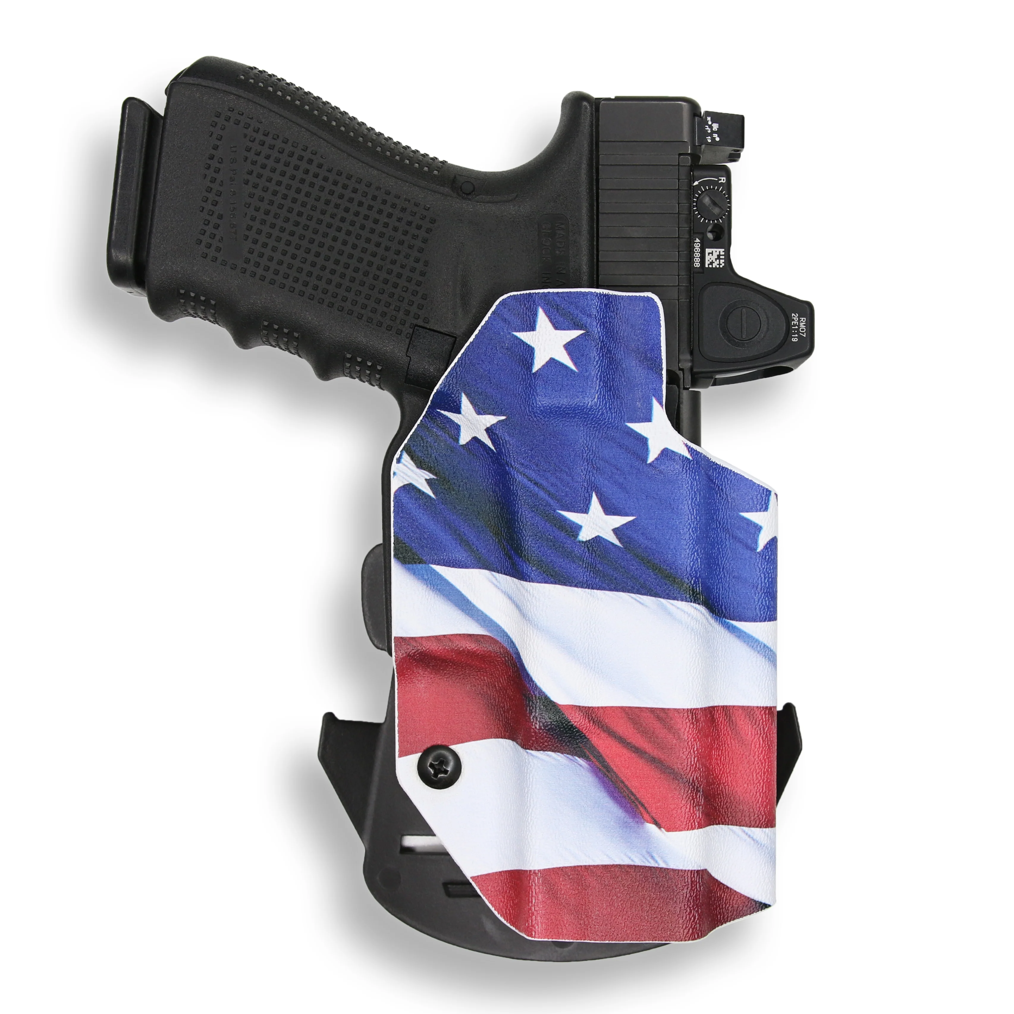 1911 4" Commander 45ACP No Rail Only Red Dot Optic Cut OWB Holster - Image 9