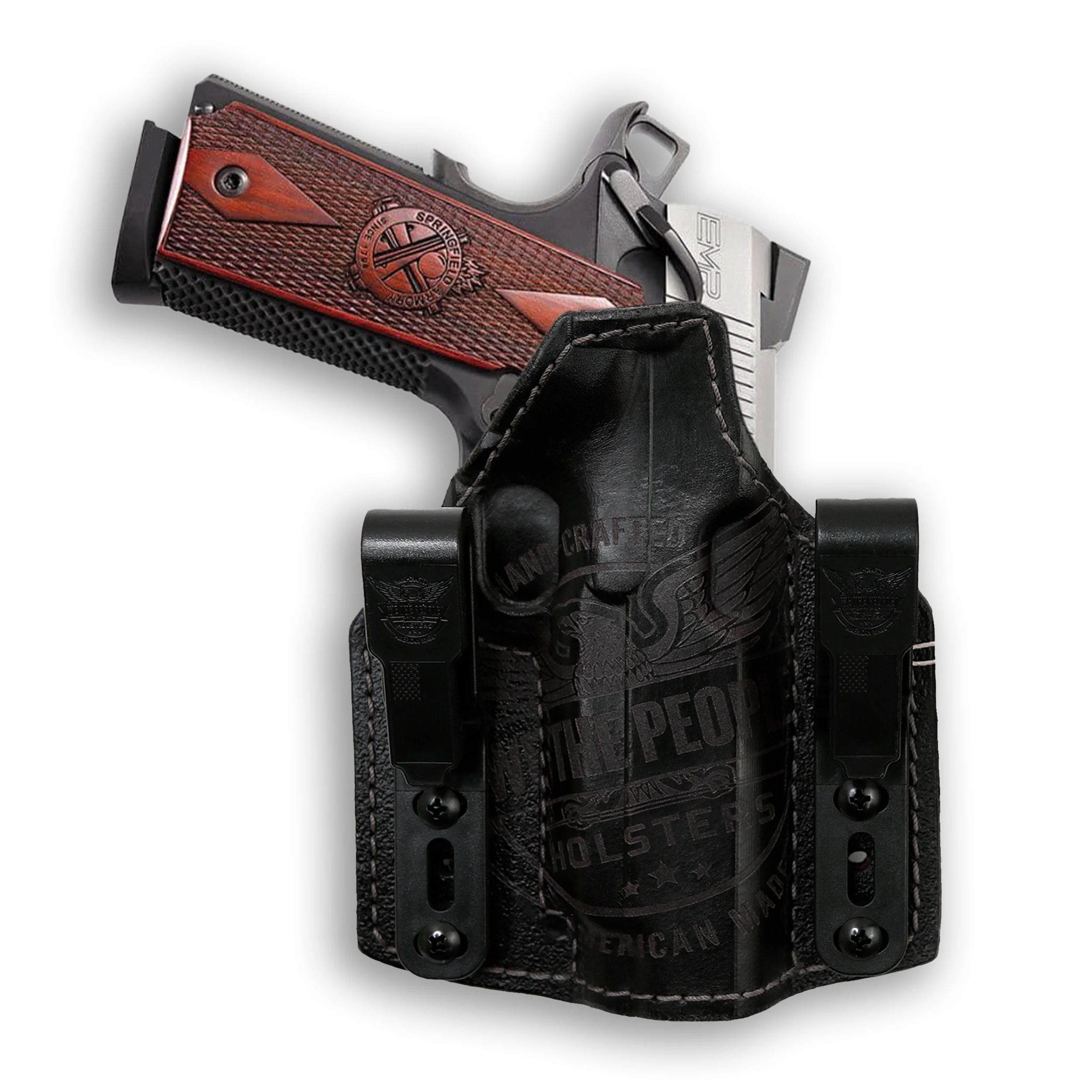 1911 4" Commander With Rail Only Independence Leather IWB Holster - Image 4
