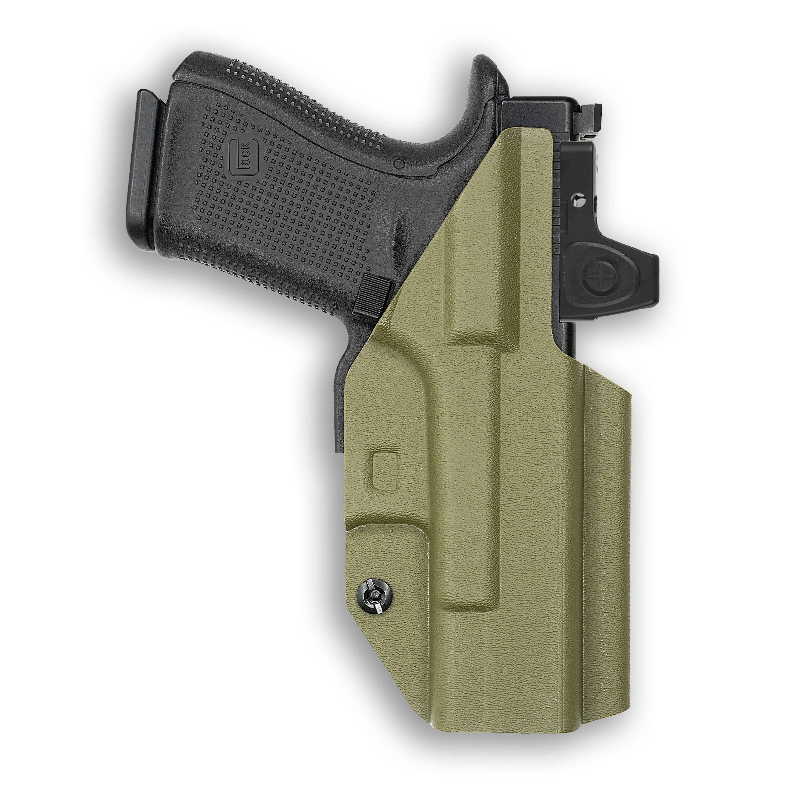 1911 4" Commander 45ACP with Rail Only Red Dot Optic Cut IWB Holster - Image 102
