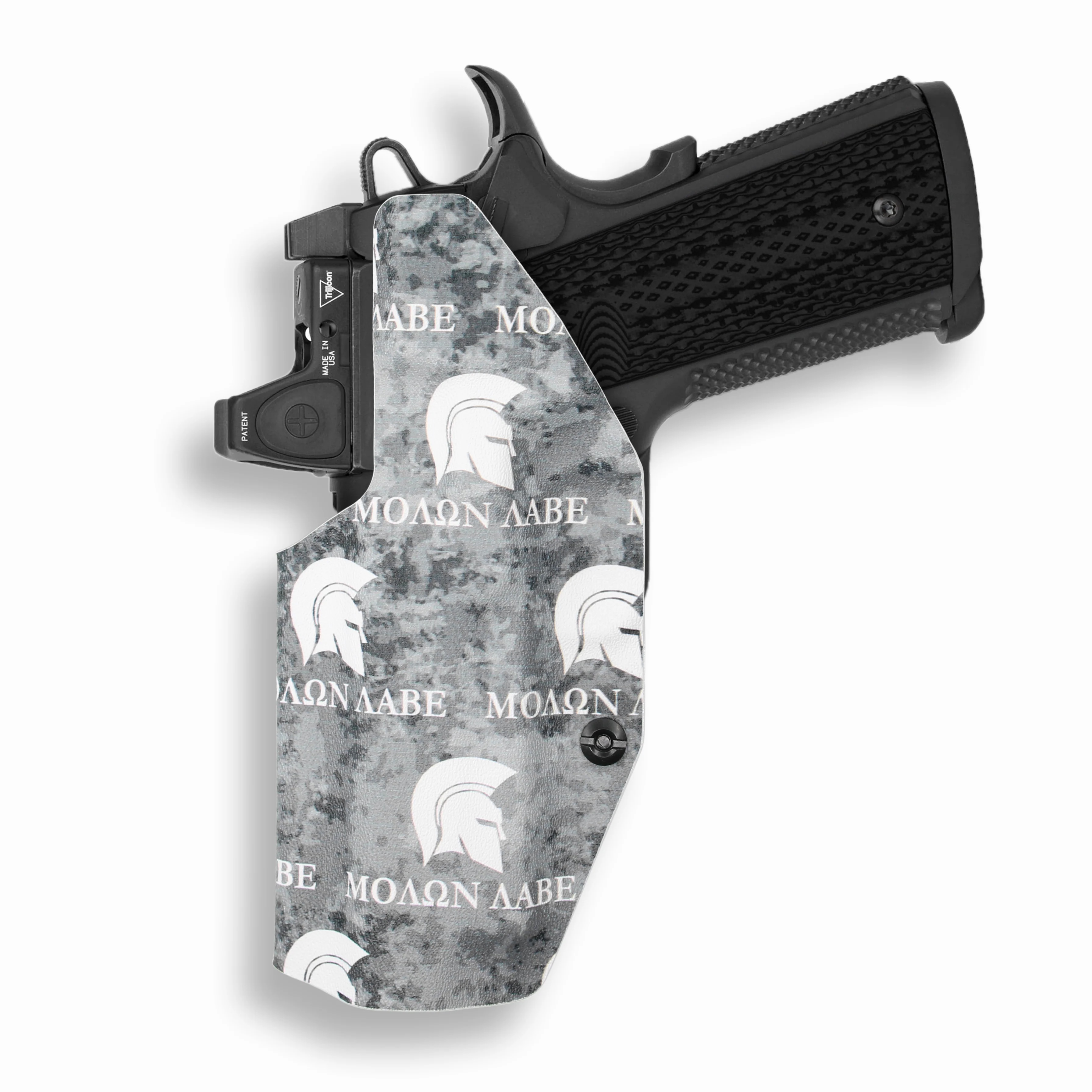1911 4" Commander 45ACP with Rail Only Red Dot Optic Cut IWB Holster - Image 22