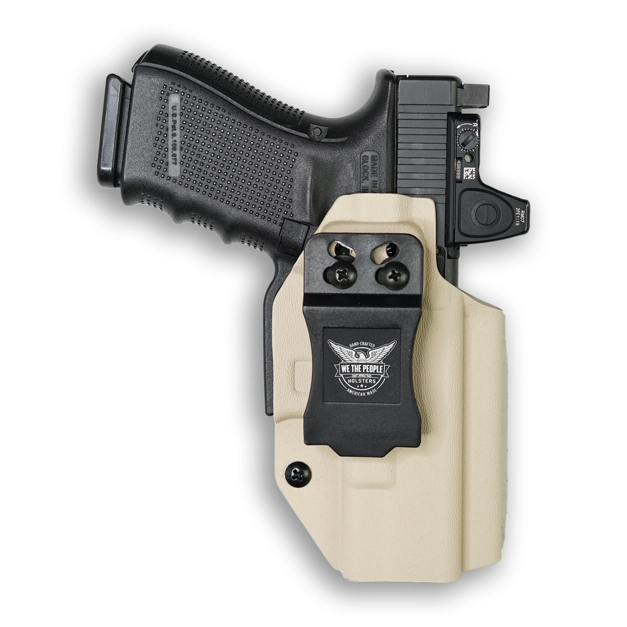 1911 4" Commander 45ACP with Rail Only Red Dot Optic Cut IWB Holster - Image 27