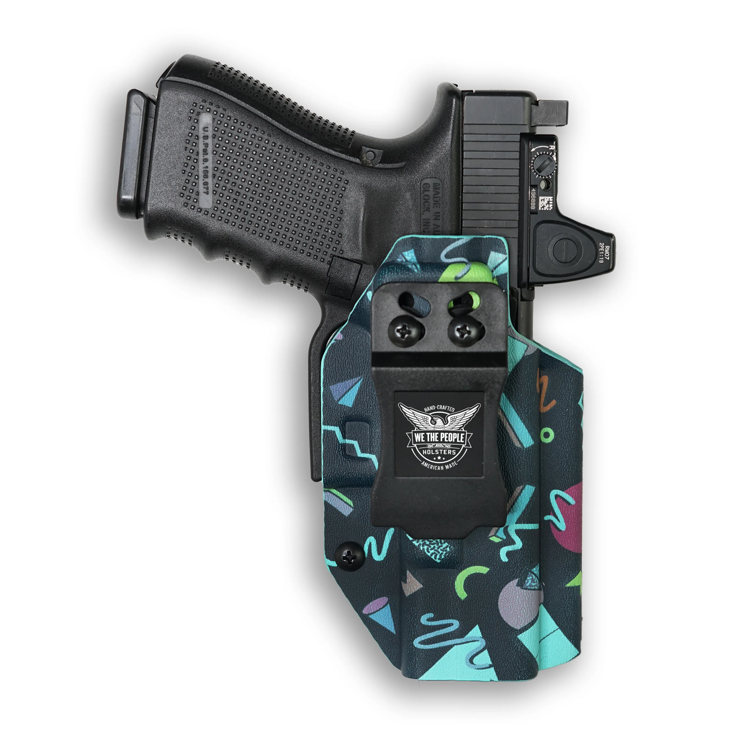 1911 4" Commander 45ACP with Rail Only Red Dot Optic Cut IWB Holster - Image 40