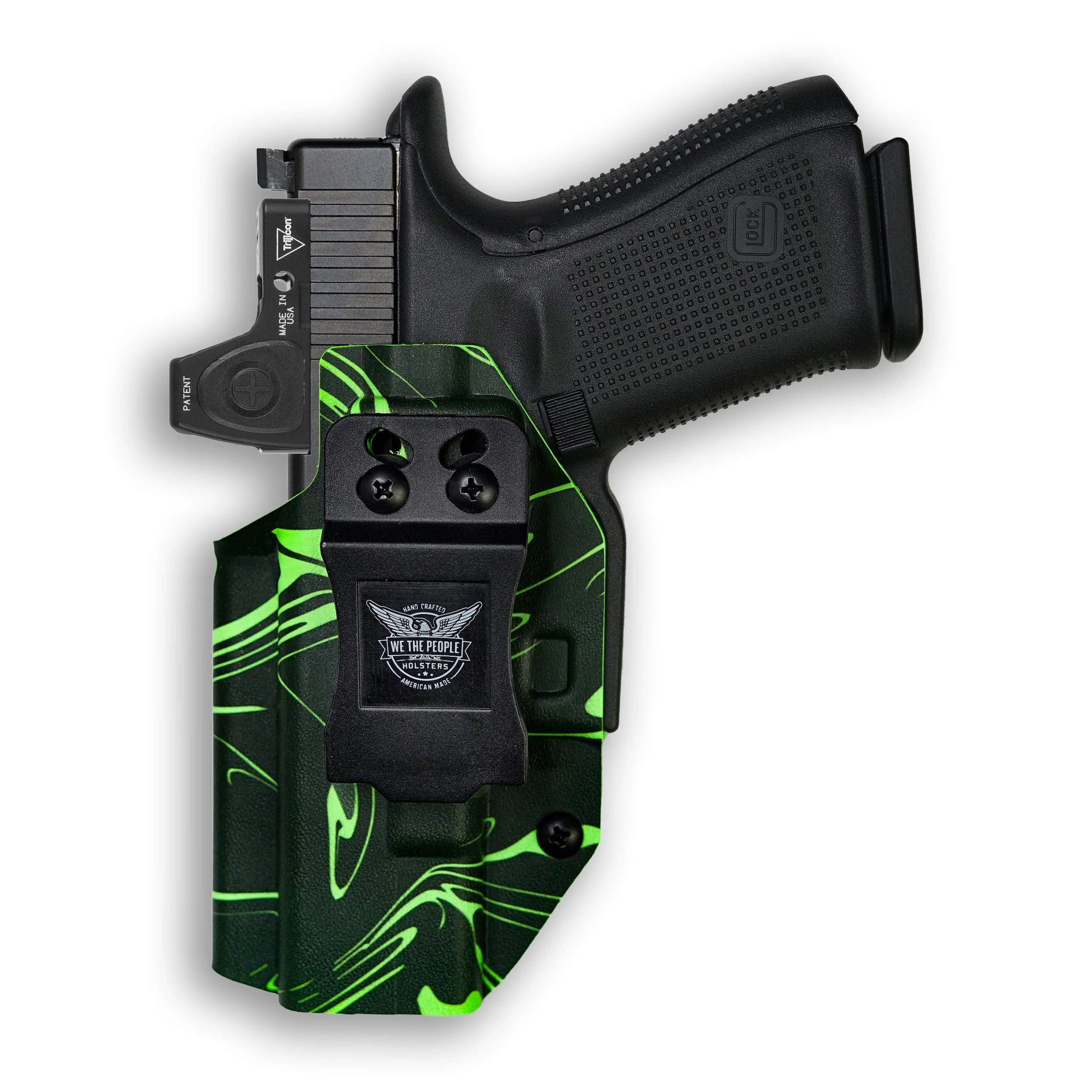 1911 4" Commander 45ACP with Rail Only Red Dot Optic Cut IWB Holster - Image 53