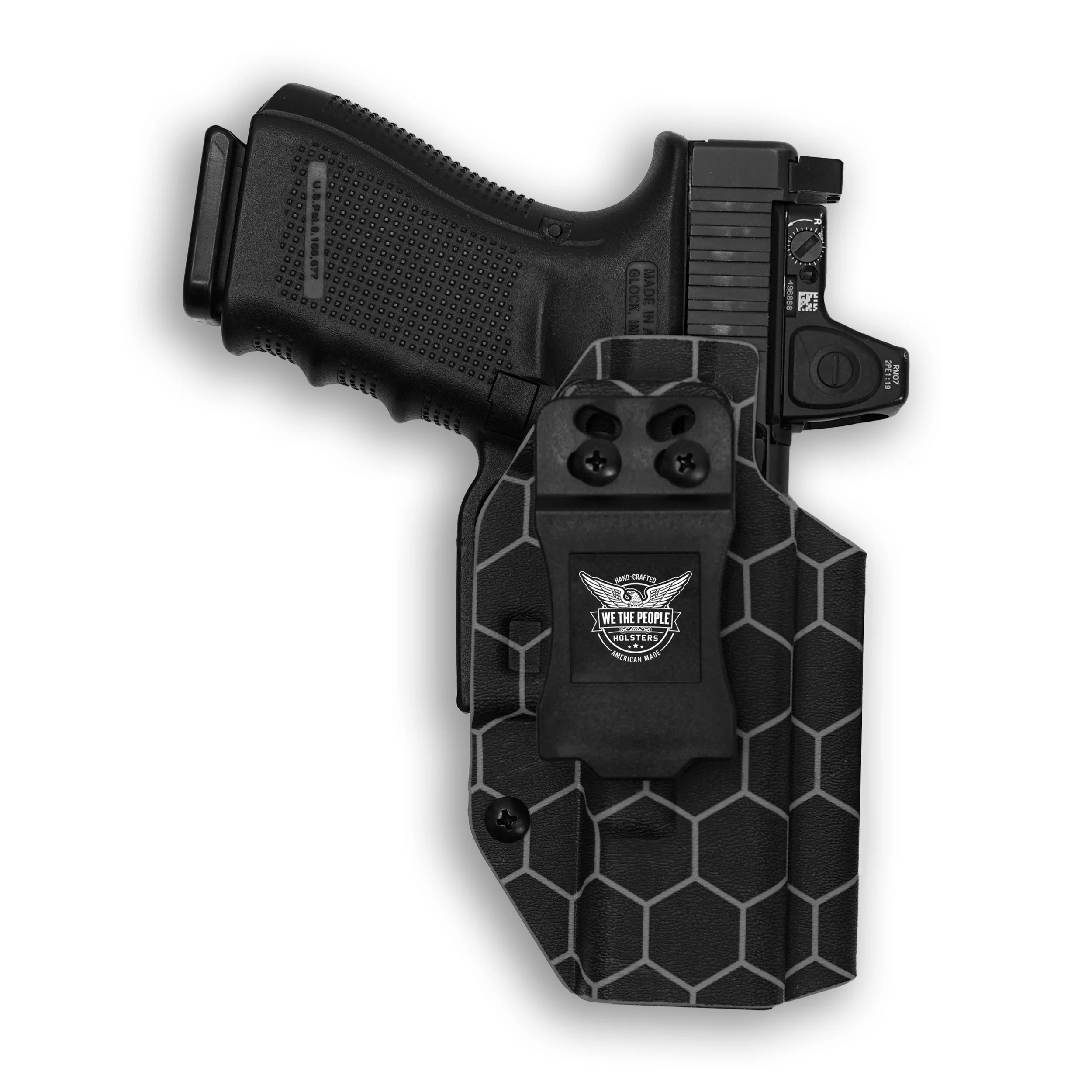 1911 4" Commander 45ACP with Rail Only Red Dot Optic Cut IWB Holster - Image 63