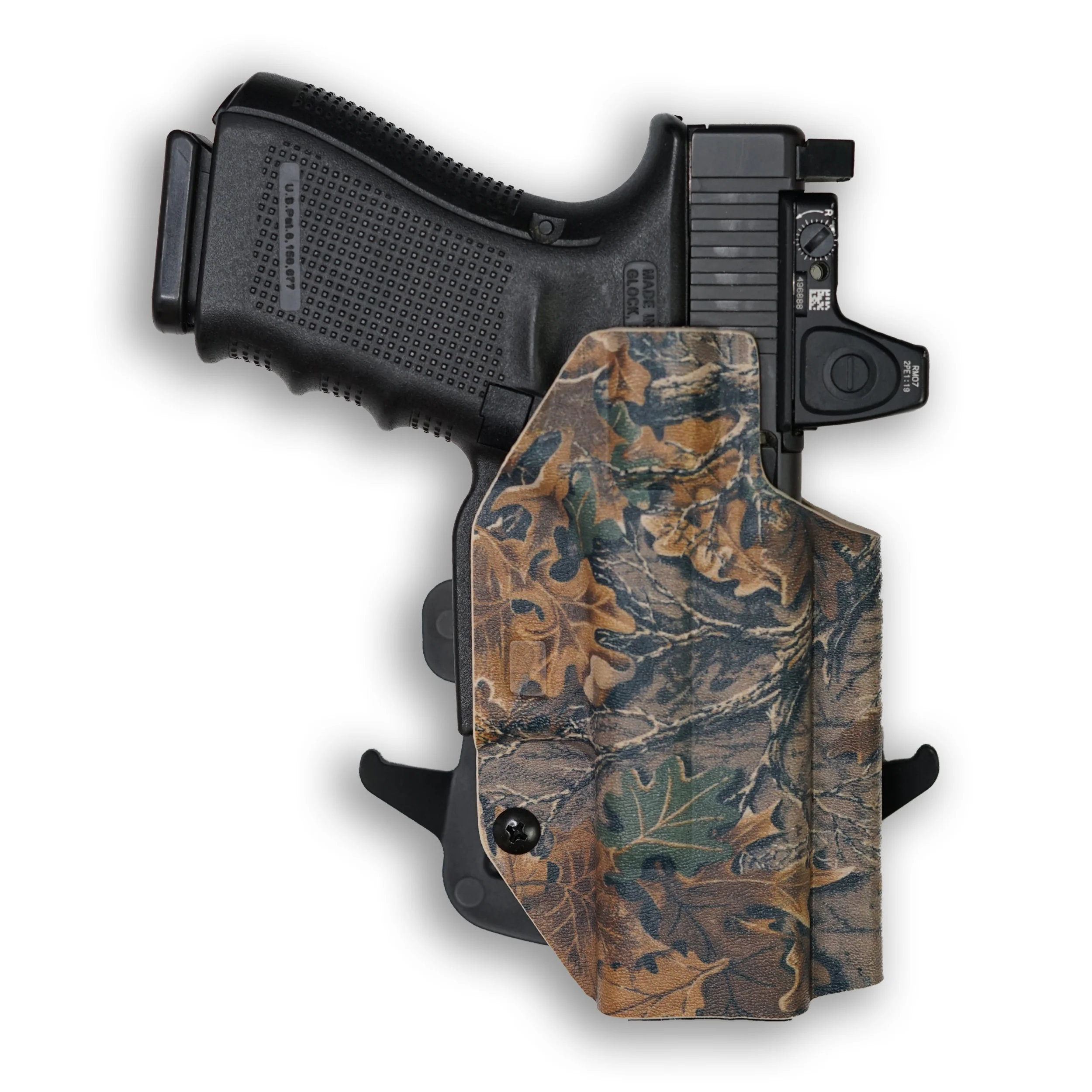 1911 4" Commander 45ACP with Rail Only Red Dot Optic Cut OWB Holster - Image 36