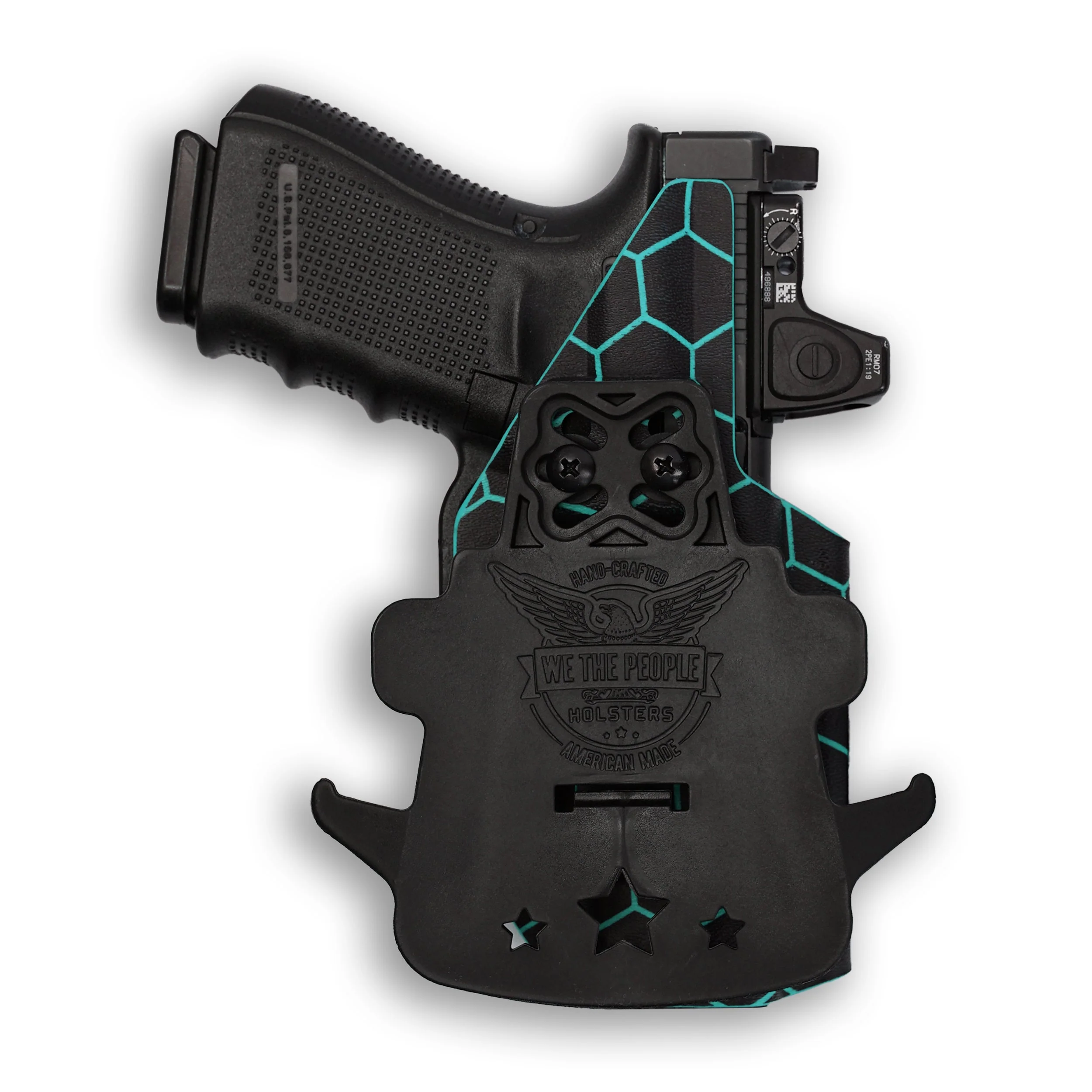 1911 4" Commander 45ACP with Rail Only Red Dot Optic Cut OWB Holster - Image 74