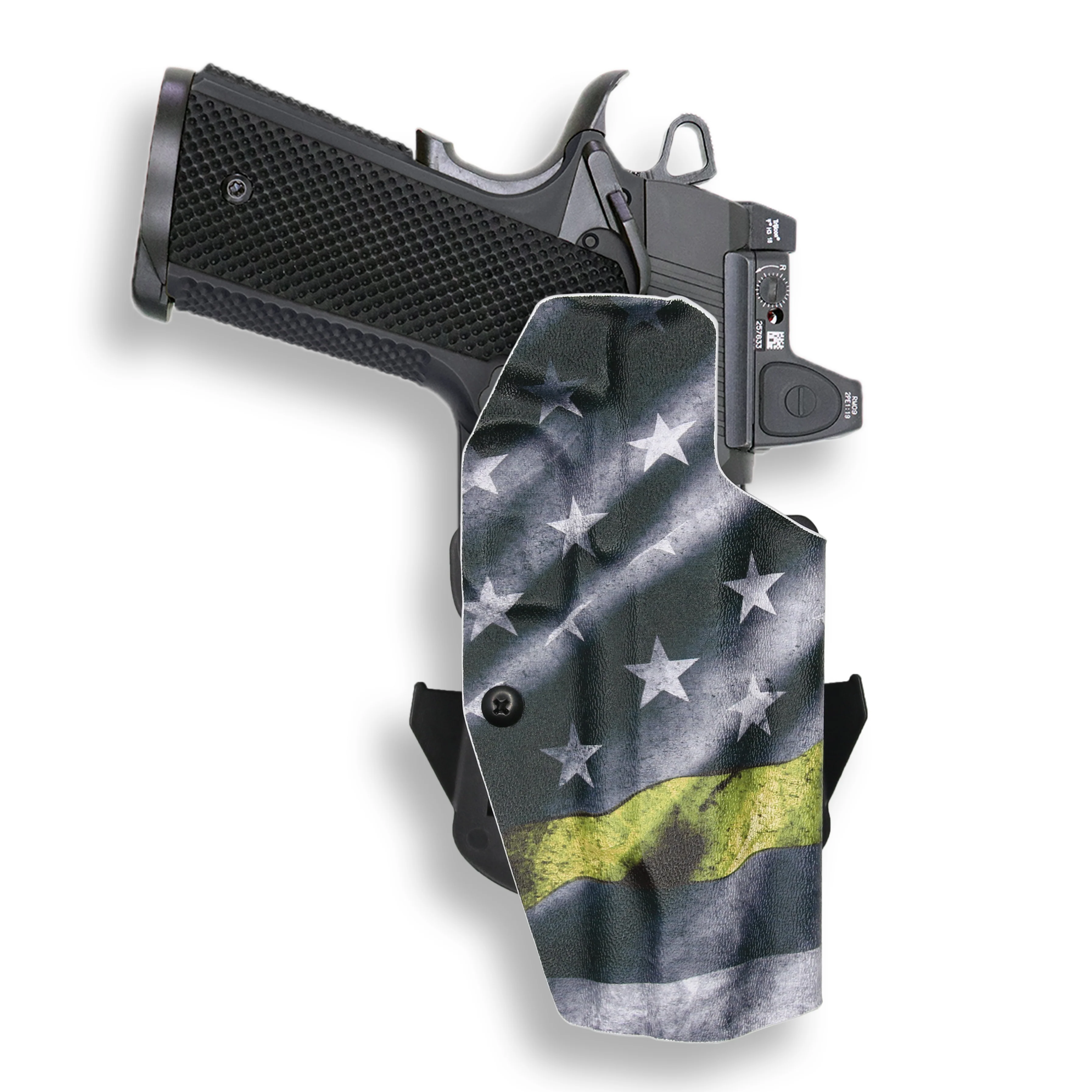 1911 5" Government 45ACP No Rail Only Red Dot Optic Cut OWB Holster - Image 21