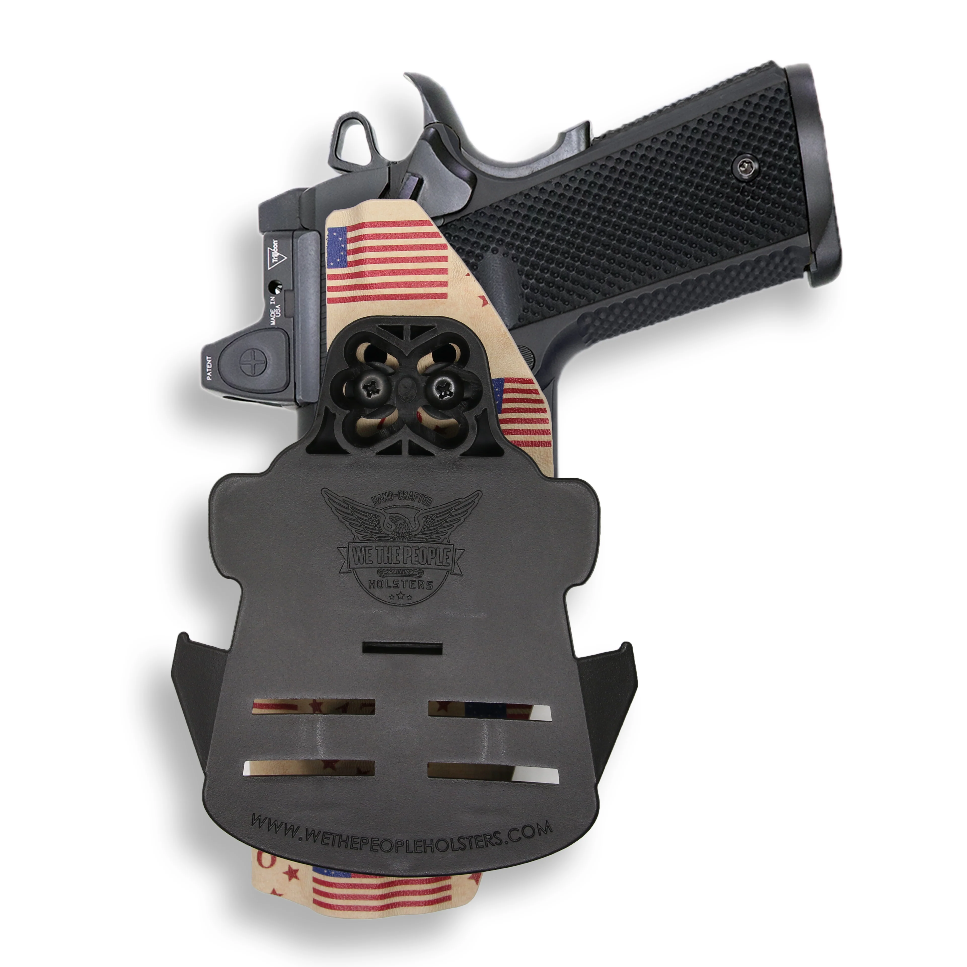 1911 5" Government 45ACP No Rail Only Red Dot Optic Cut OWB Holster - Image 29
