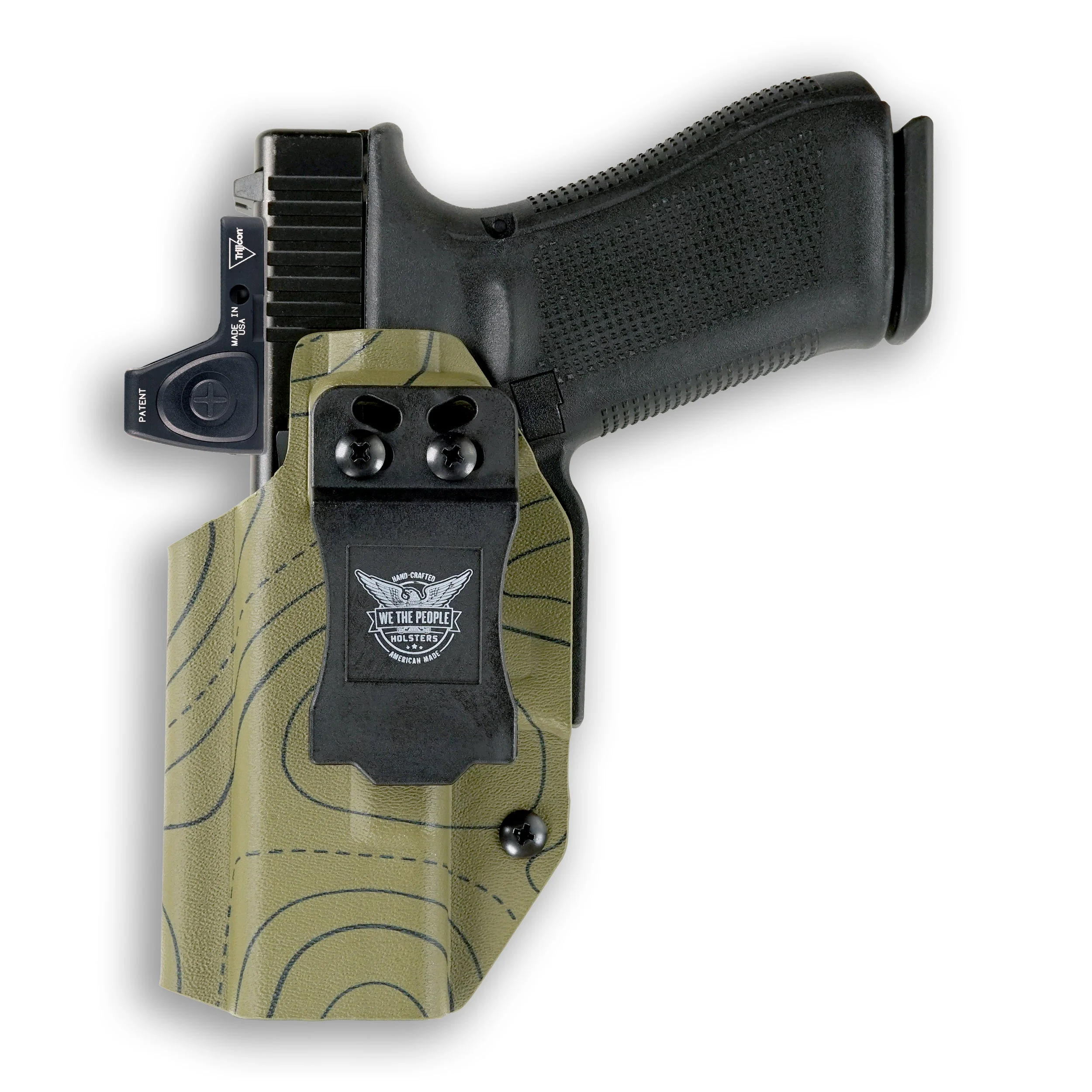 1911 5" Government 45ACP with Streamlight TLR-7/7A/7X Light Red Dot Optic Cut IWB Holster - Image 109