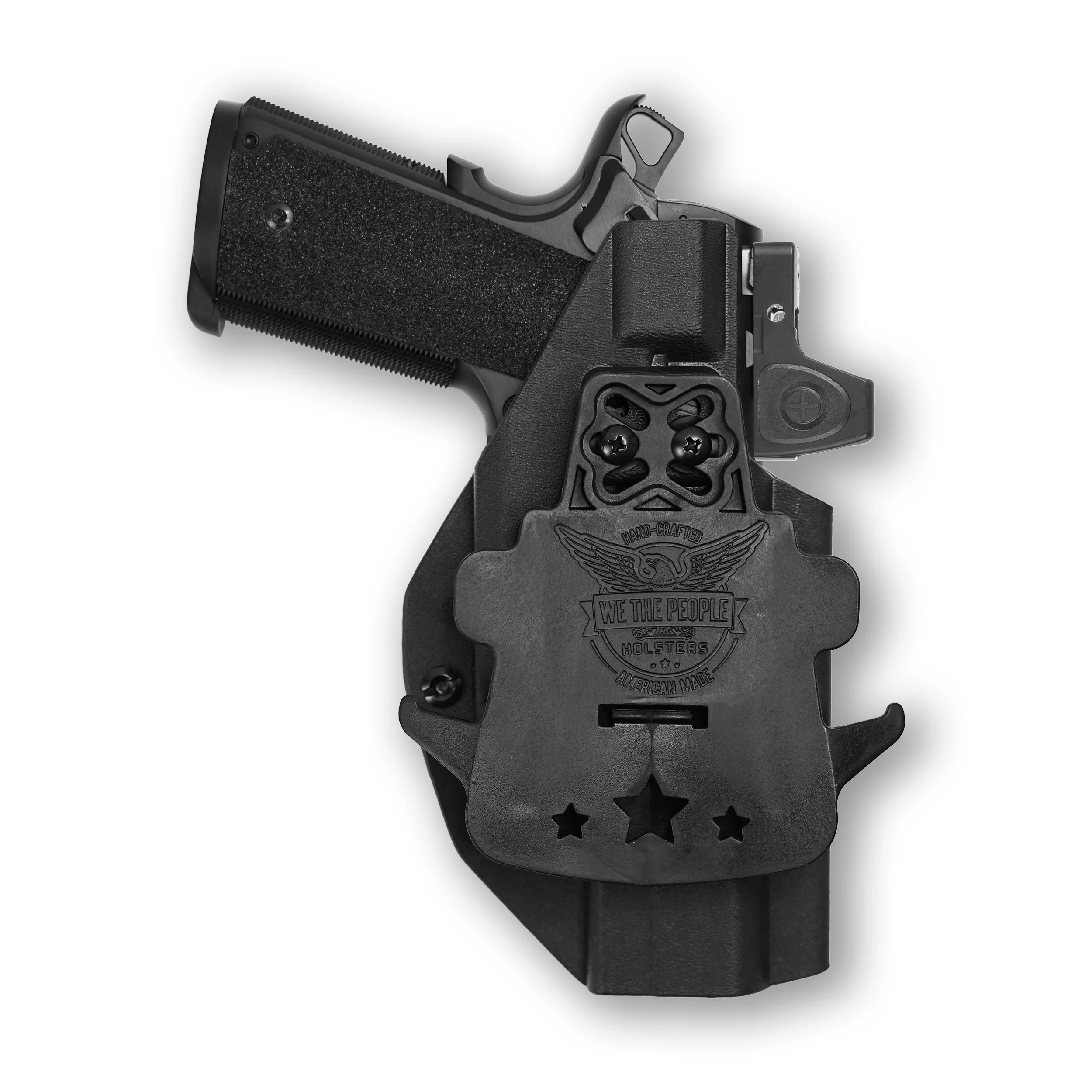 1911 5" Government 45ACP with Streamlight TLR-7/7A/7X Light Red Dot Optic Cut OWB Holster - Image 4