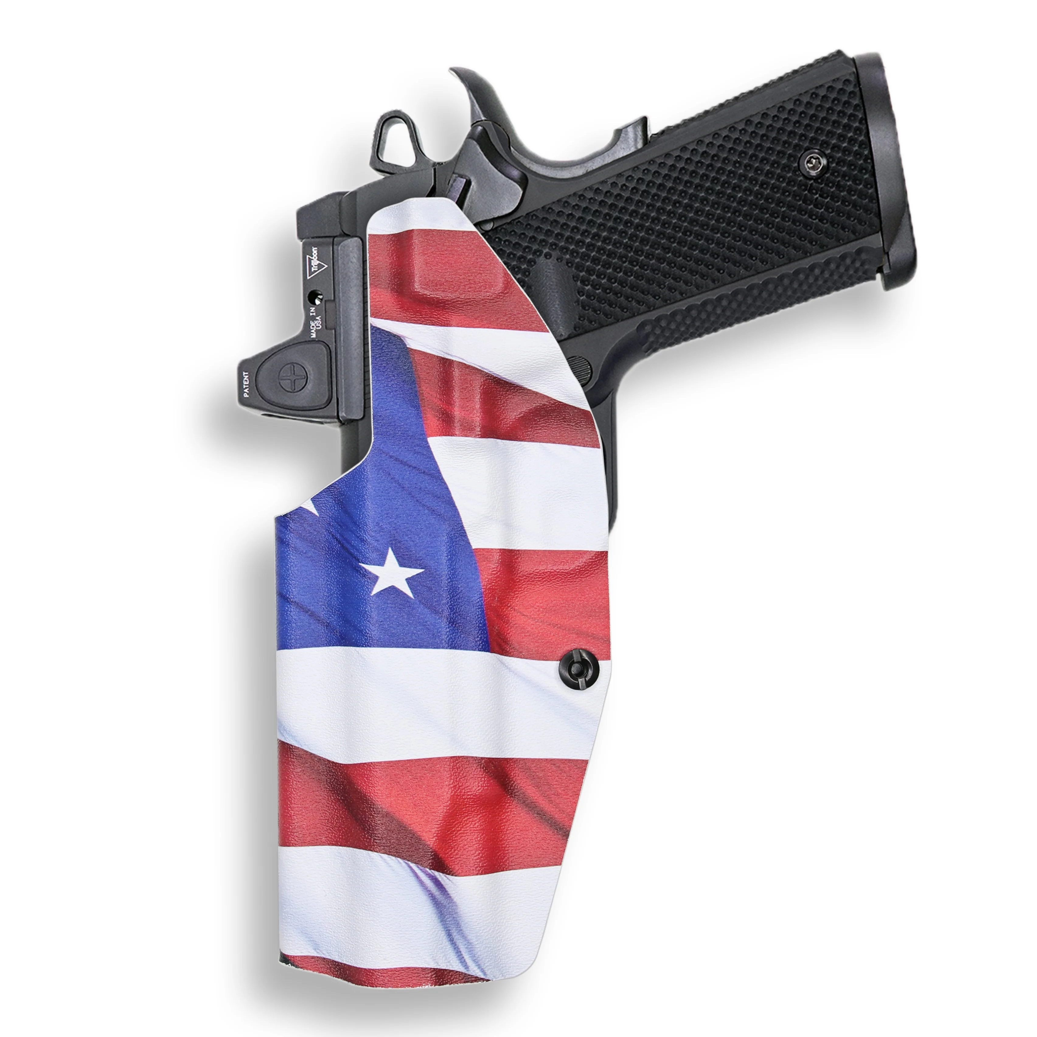 1911 5" Government 45ACP No Rail Only Red Dot Optic Cut IWB Holster - Image 10