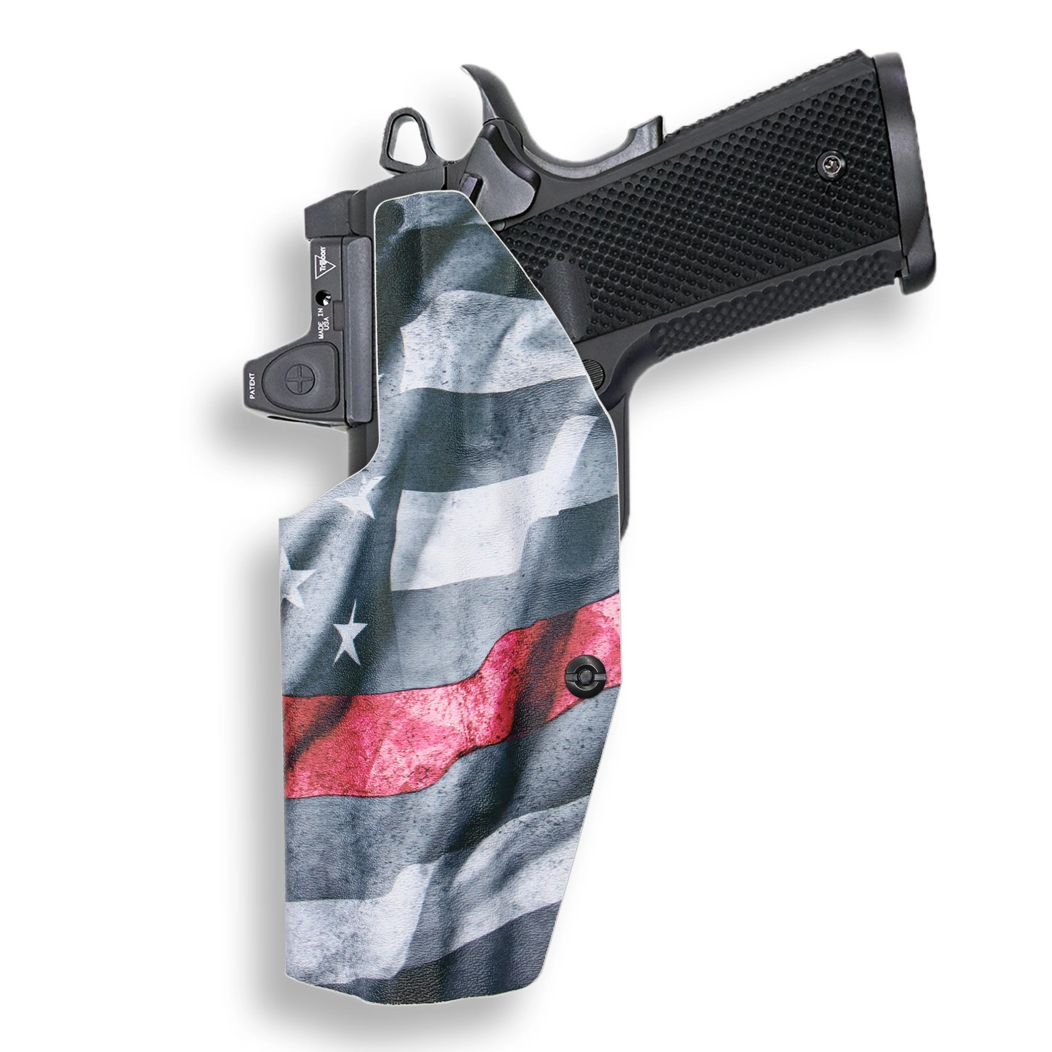 1911 5" Government 45ACP No Rail Only Red Dot Optic Cut IWB Holster - Image 14