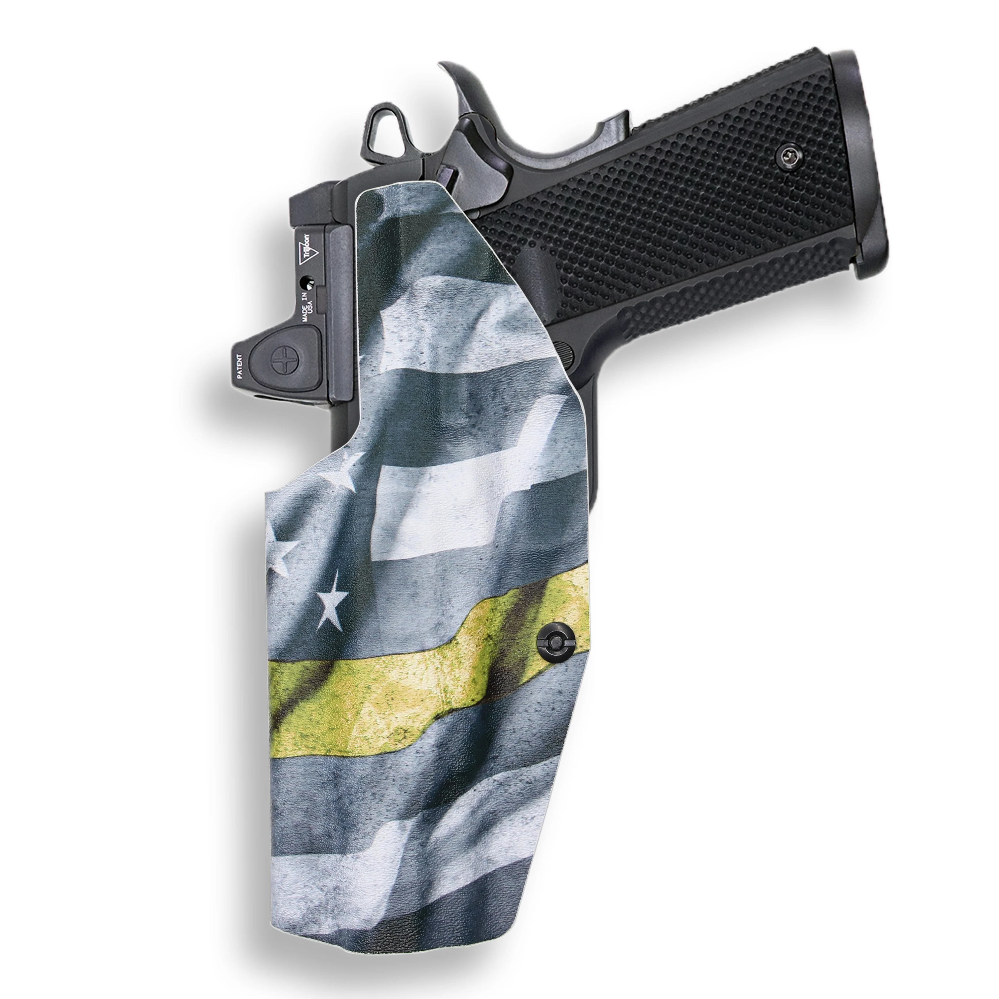 1911 5" Government 45ACP No Rail Only Red Dot Optic Cut IWB Holster - Image 16