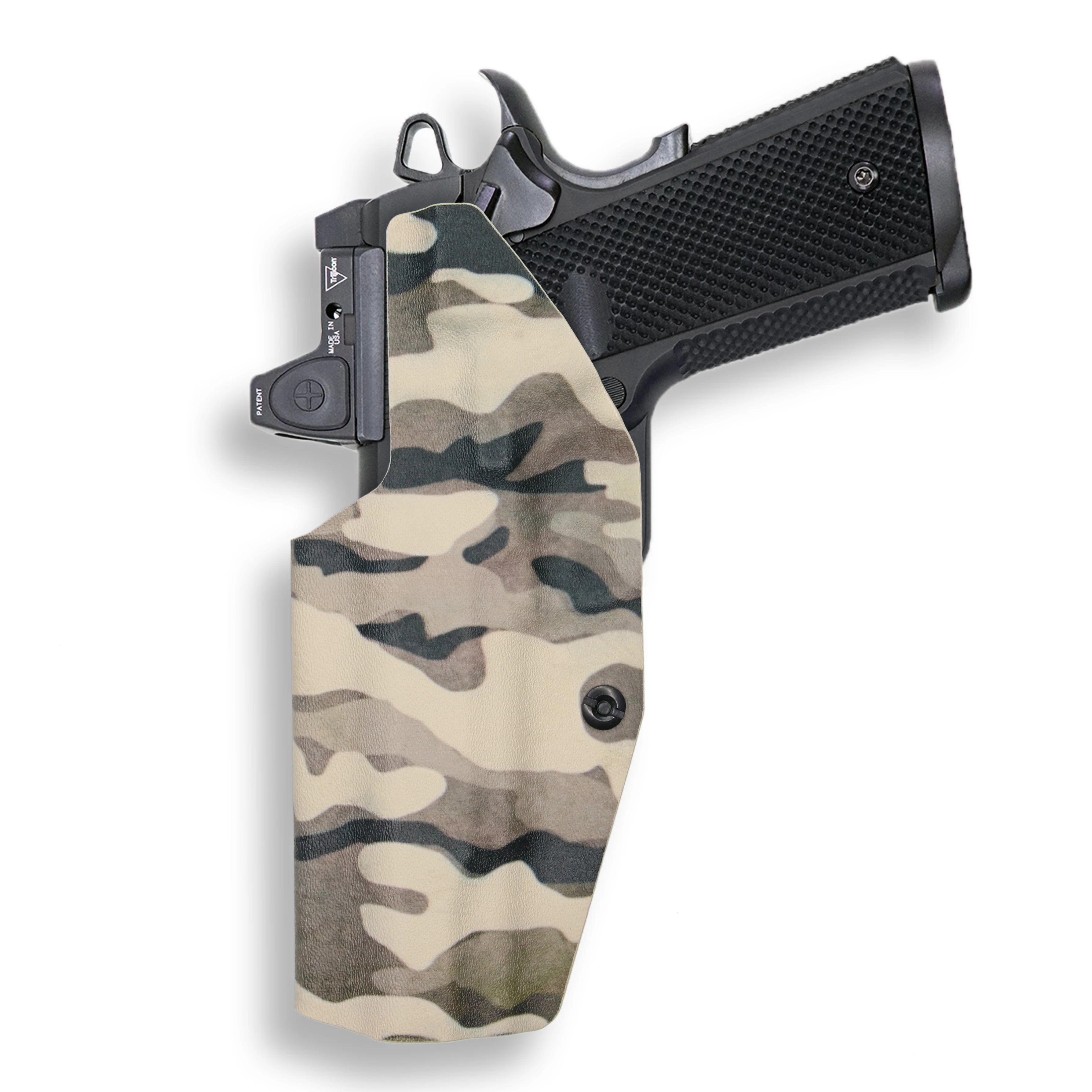 1911 5" Government 45ACP No Rail Only Red Dot Optic Cut IWB Holster - Image 20