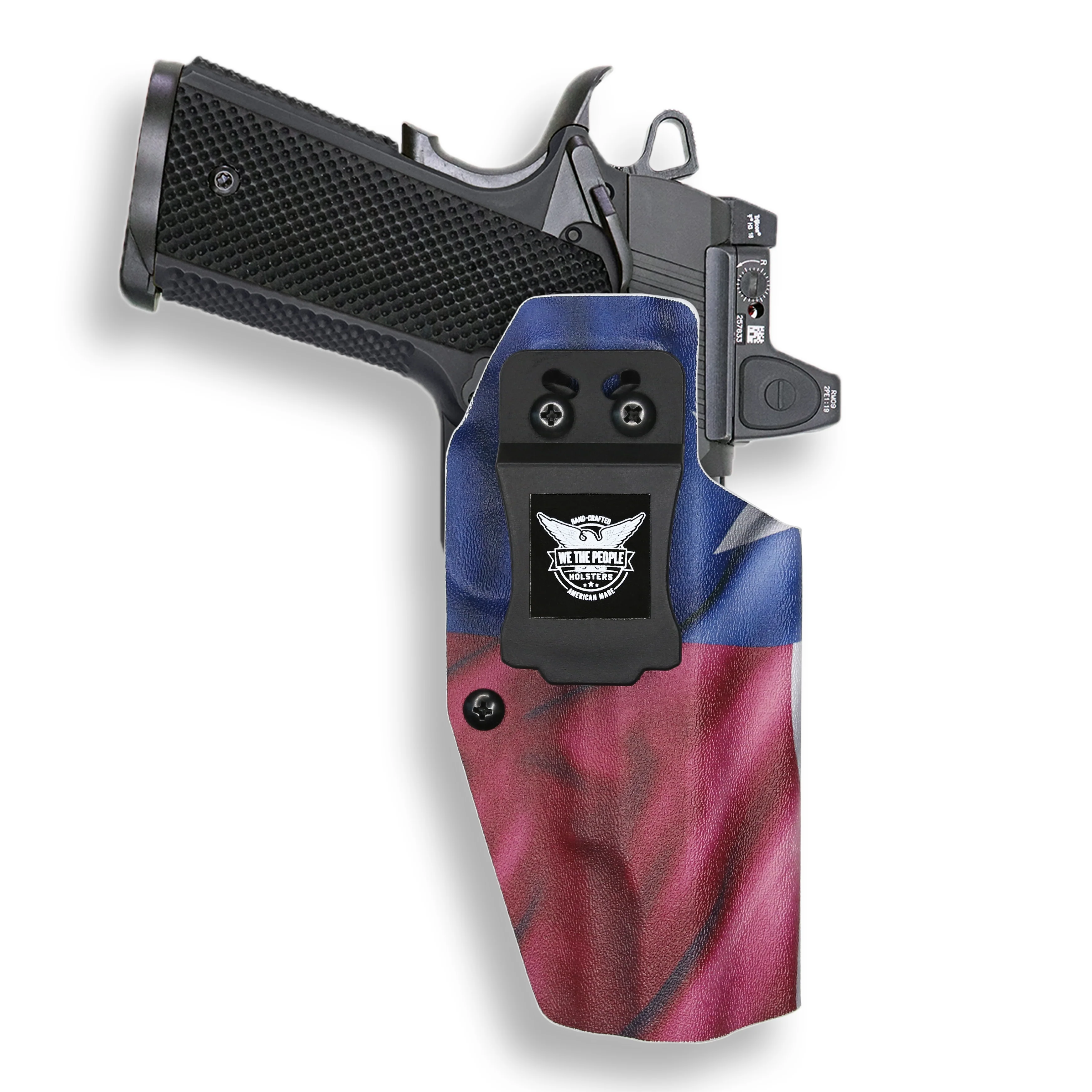 1911 5" Government 45ACP No Rail Only Red Dot Optic Cut IWB Holster - Image 22
