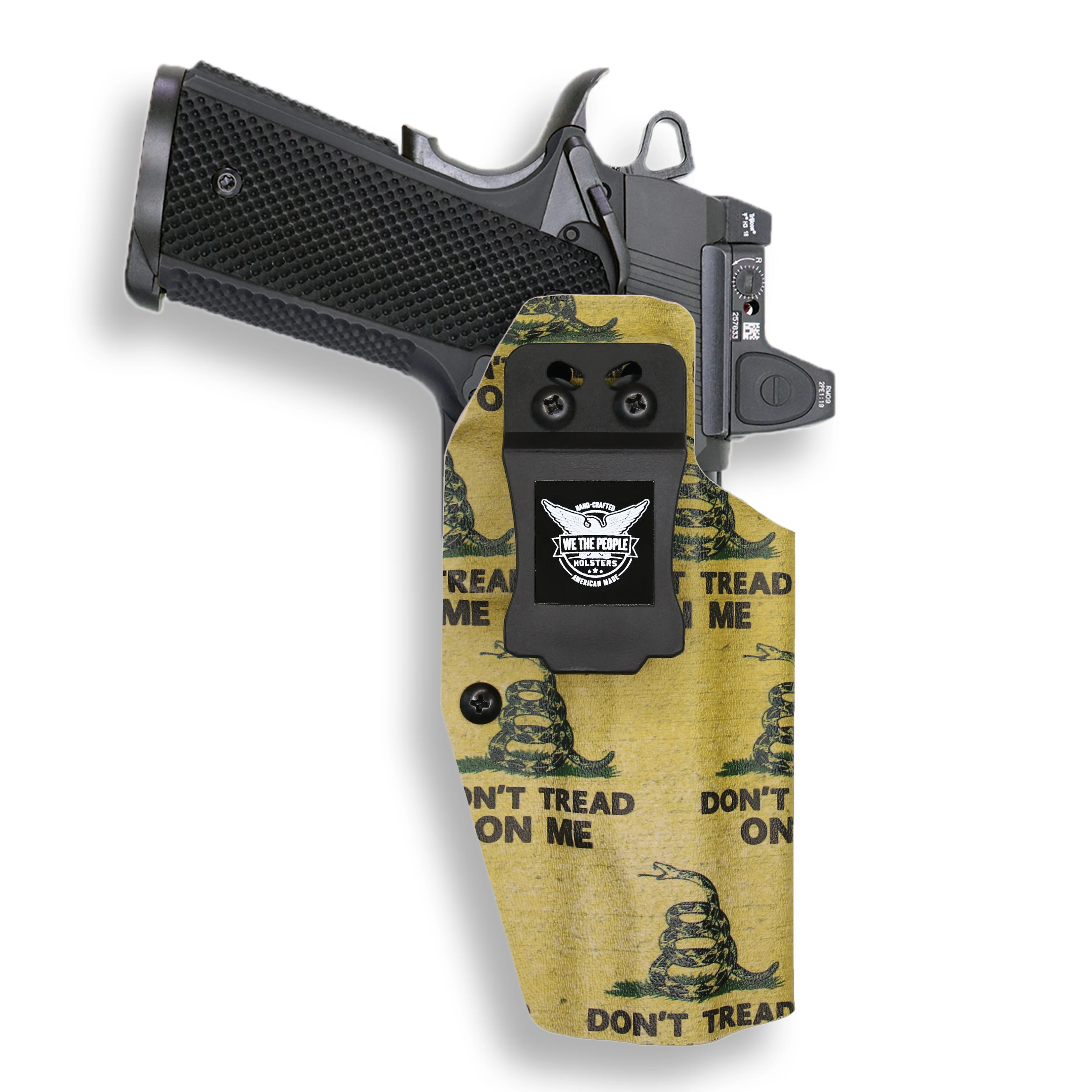 1911 5" Government 45ACP No Rail Only Red Dot Optic Cut IWB Holster - Image 29