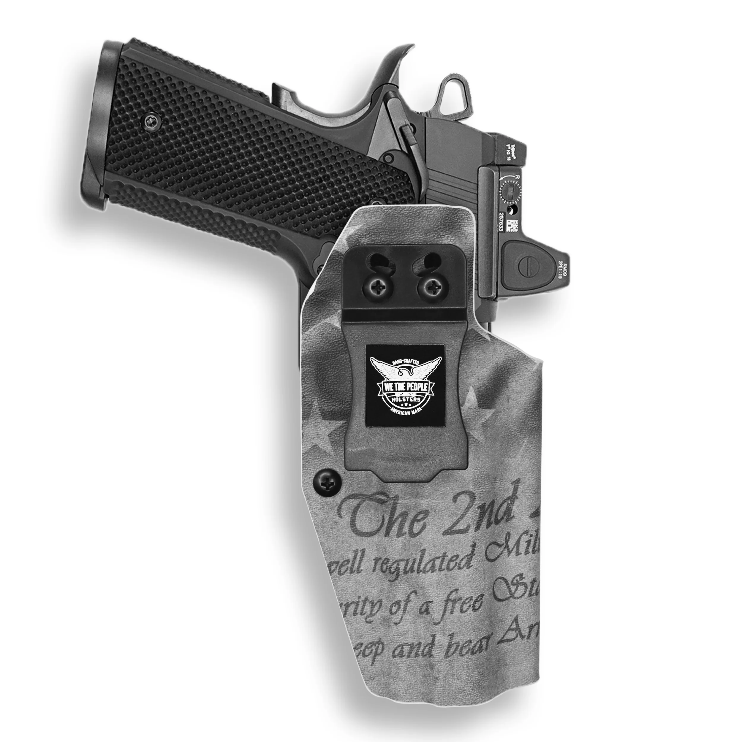 1911 5" Government 45ACP No Rail Only Red Dot Optic Cut IWB Holster - Image 33