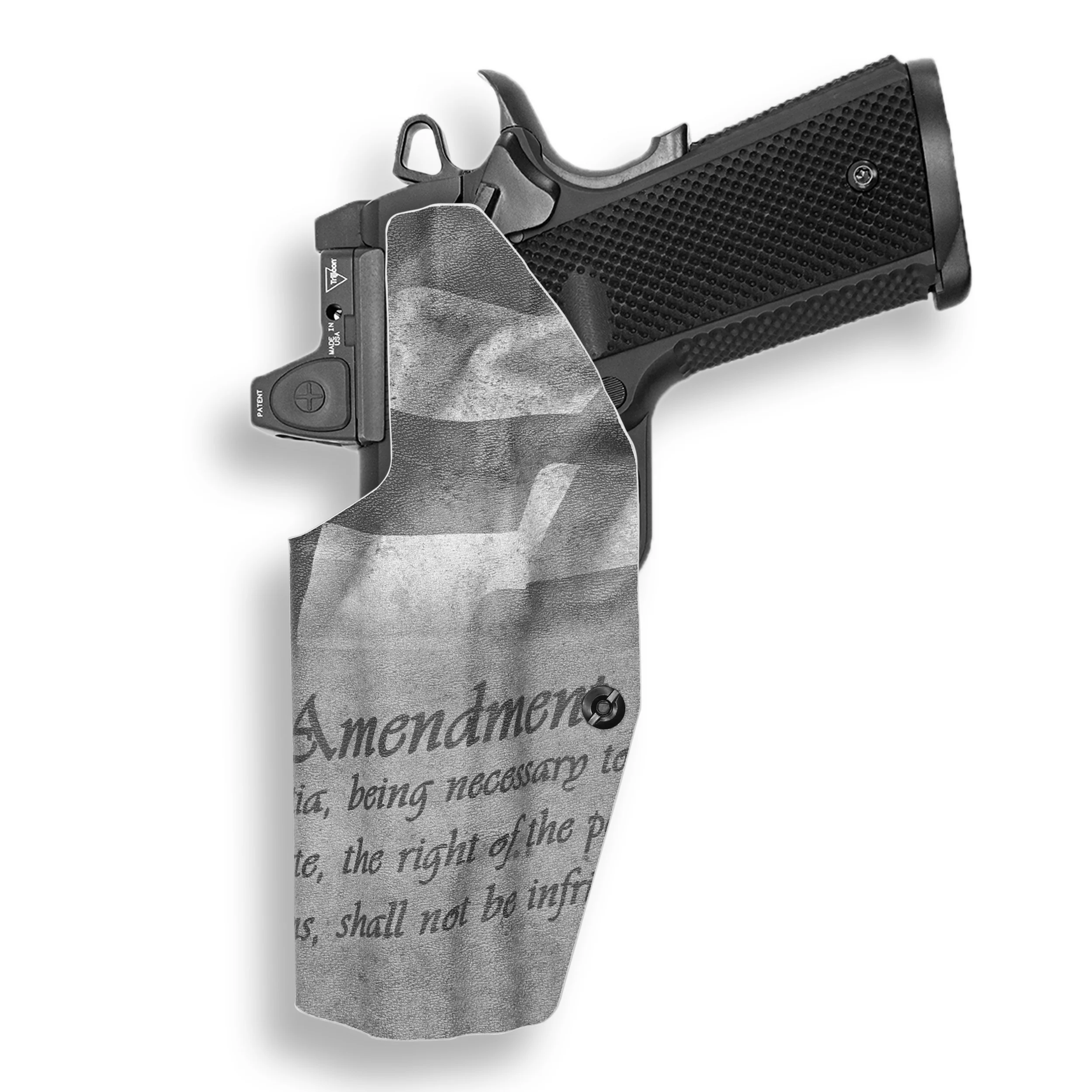 1911 5" Government 45ACP No Rail Only Red Dot Optic Cut IWB Holster - Image 36