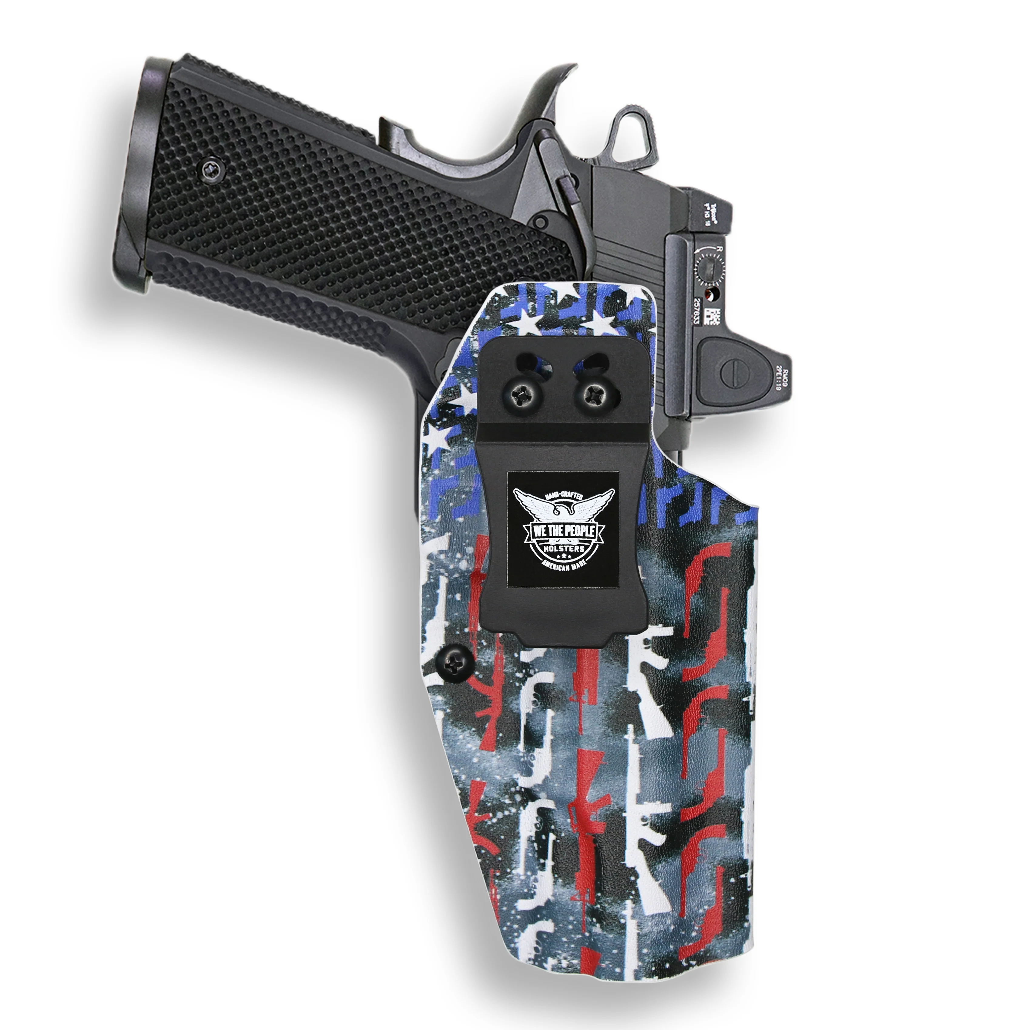 1911 5" Government 45ACP No Rail Only Red Dot Optic Cut IWB Holster - Image 37