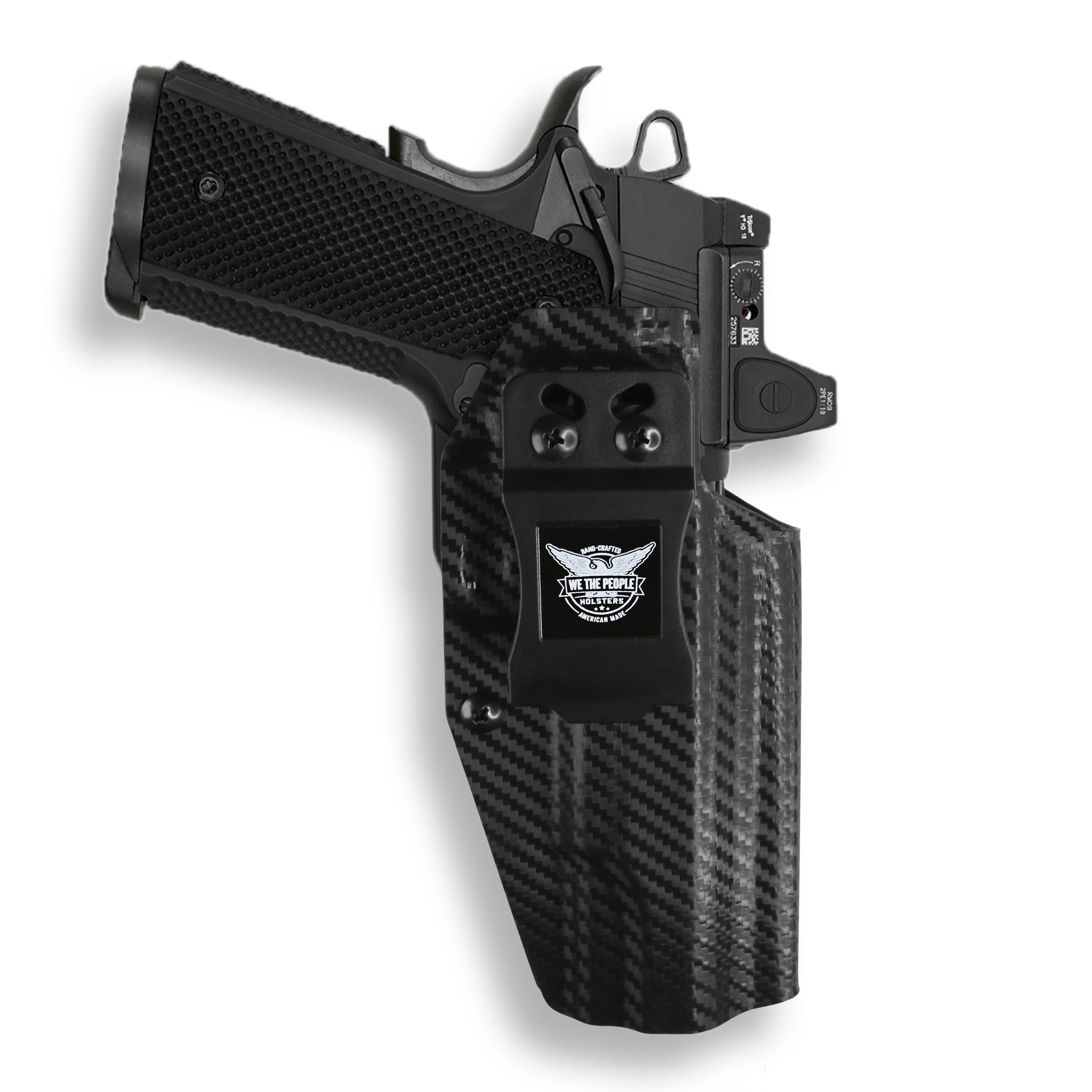 1911 5" Government 45ACP No Rail Only Red Dot Optic Cut IWB Holster - Image 5