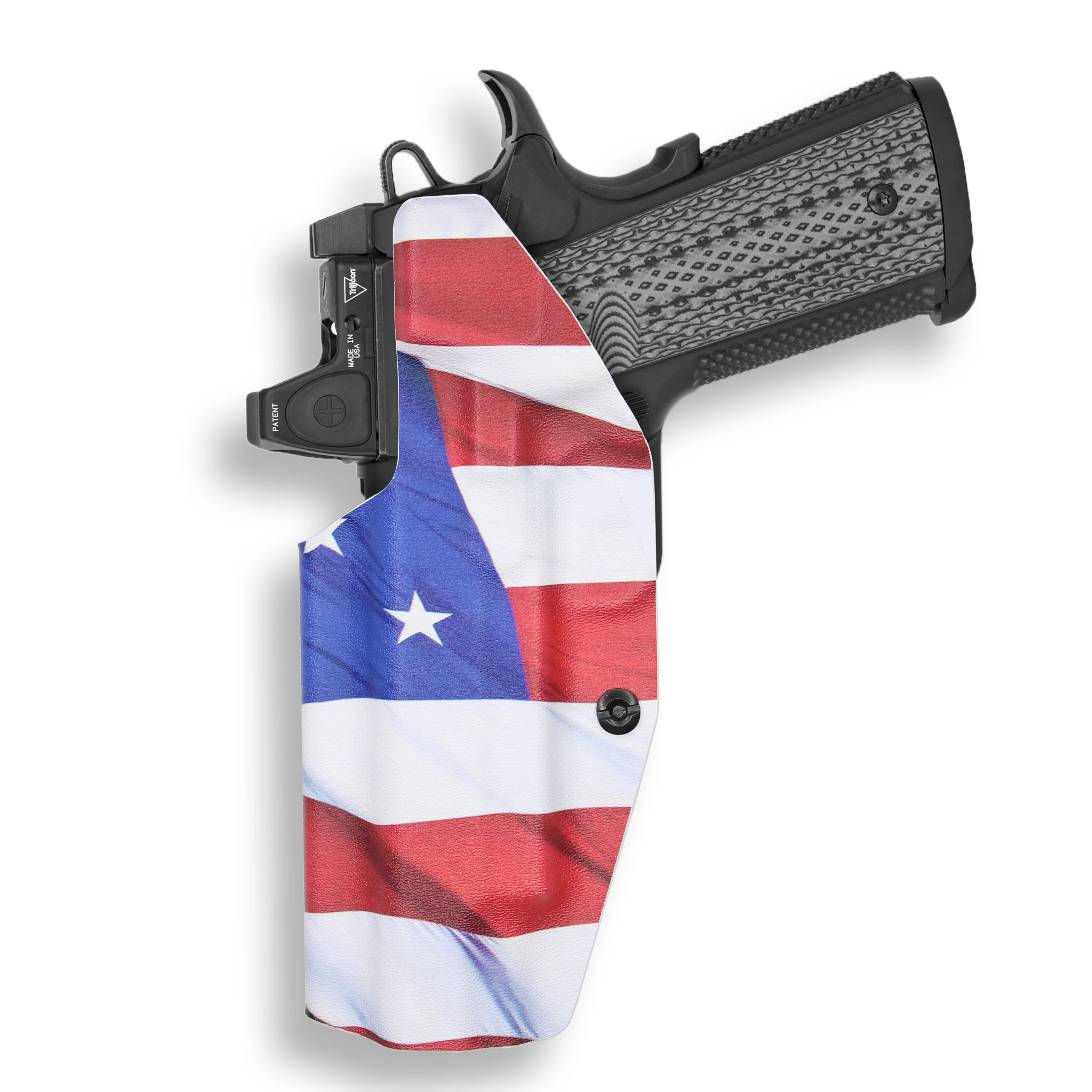 1911 5" Government 45ACP with Rail Only Red Dot Optic Cut IWB Holster - Image 10