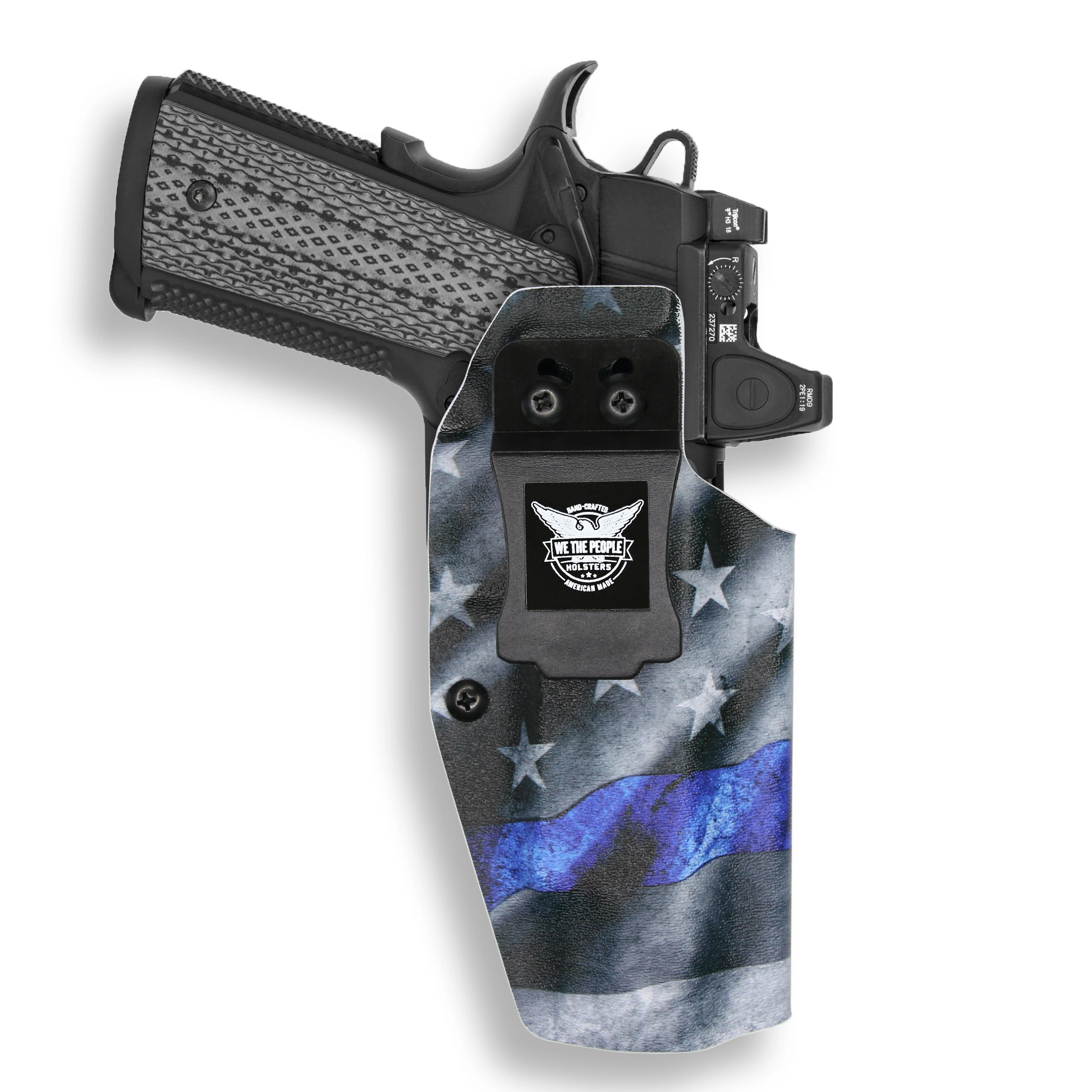 1911 5" Government 45ACP with Rail Only Red Dot Optic Cut IWB Holster - Image 11