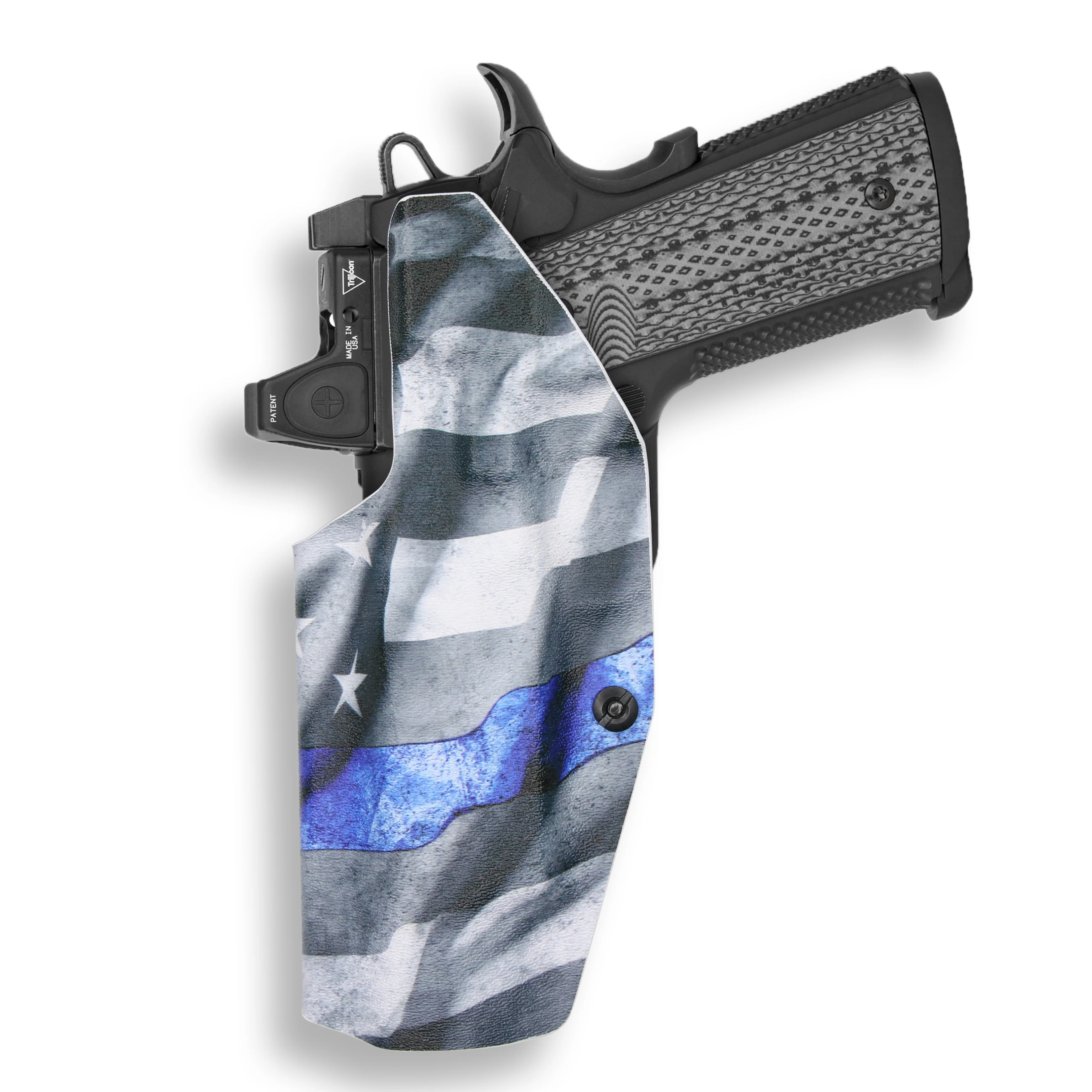 1911 5" Government 45ACP with Rail Only Red Dot Optic Cut IWB Holster - Image 12