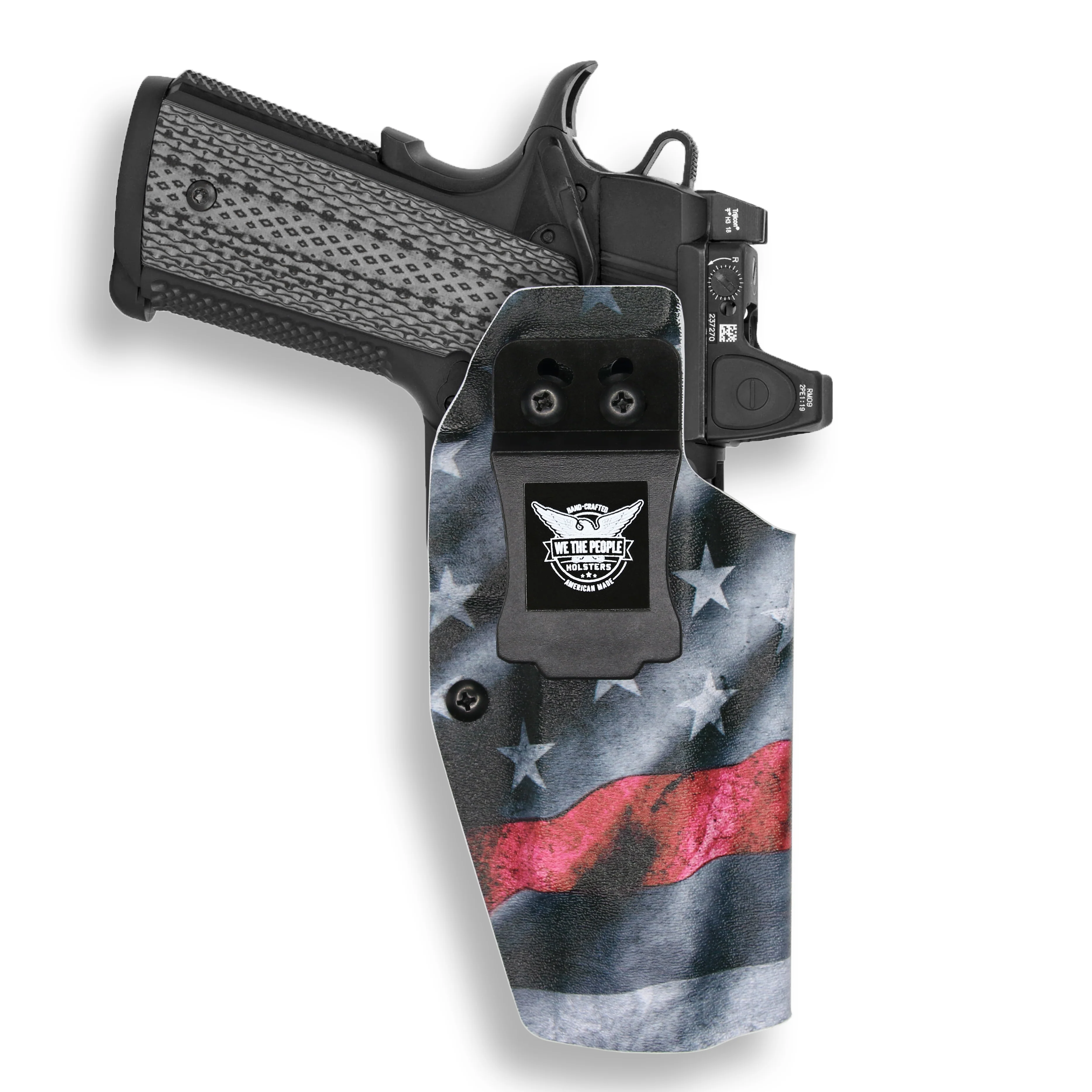 1911 5" Government 45ACP with Rail Only Red Dot Optic Cut IWB Holster - Image 13
