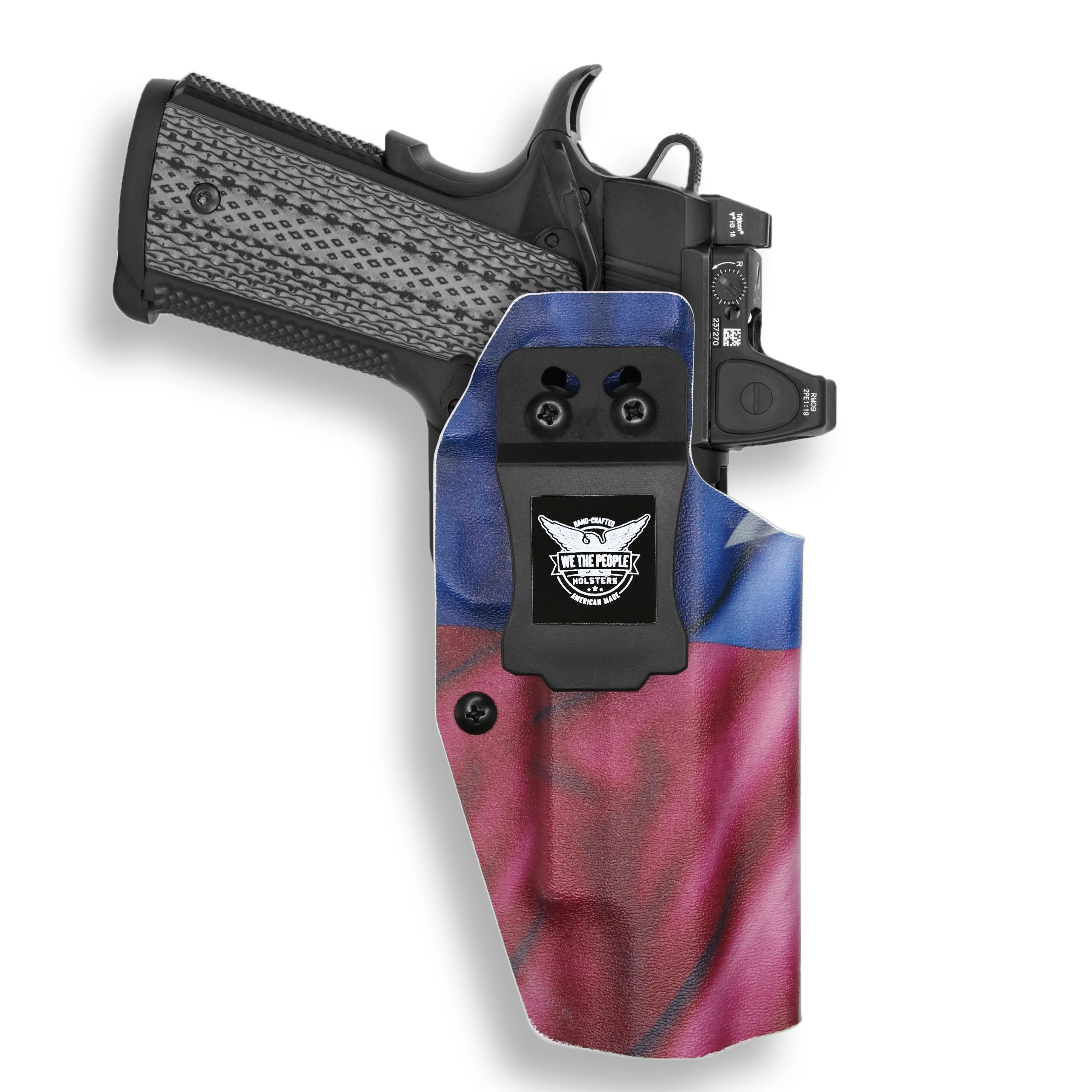 1911 5" Government 45ACP with Rail Only Red Dot Optic Cut IWB Holster - Image 15