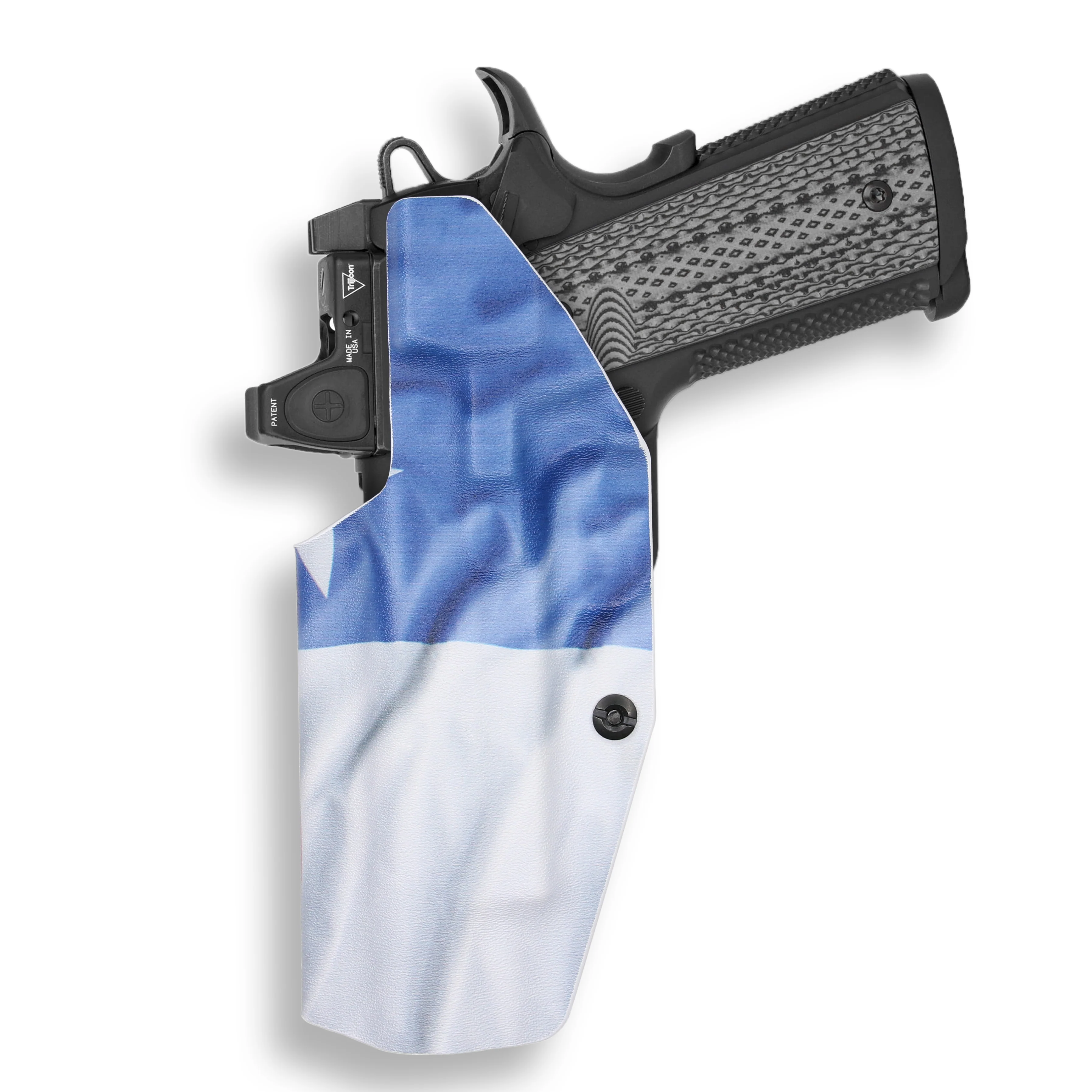 1911 5" Government 45ACP with Rail Only Red Dot Optic Cut IWB Holster - Image 16