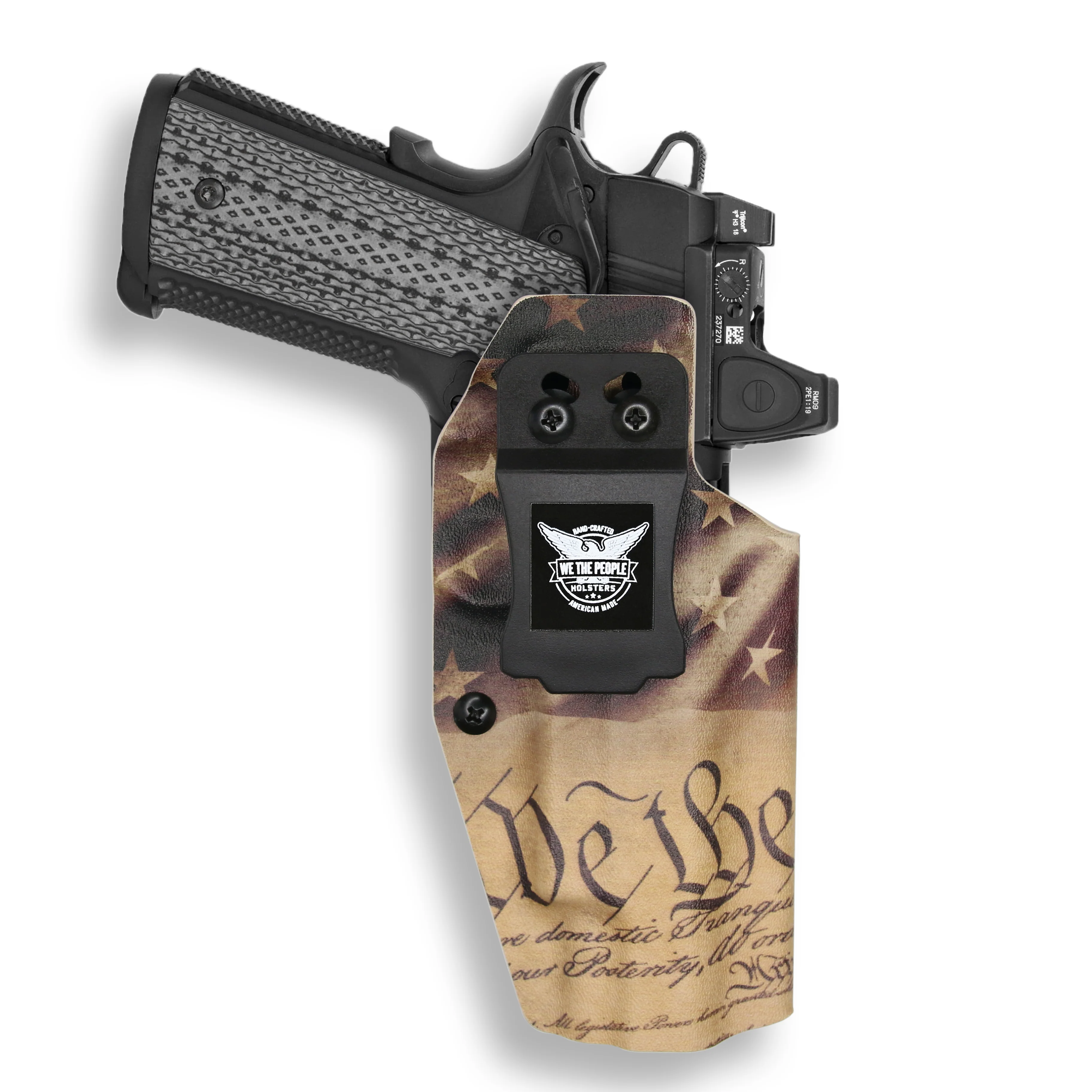 1911 5" Government 45ACP with Rail Only Red Dot Optic Cut IWB Holster - Image 17
