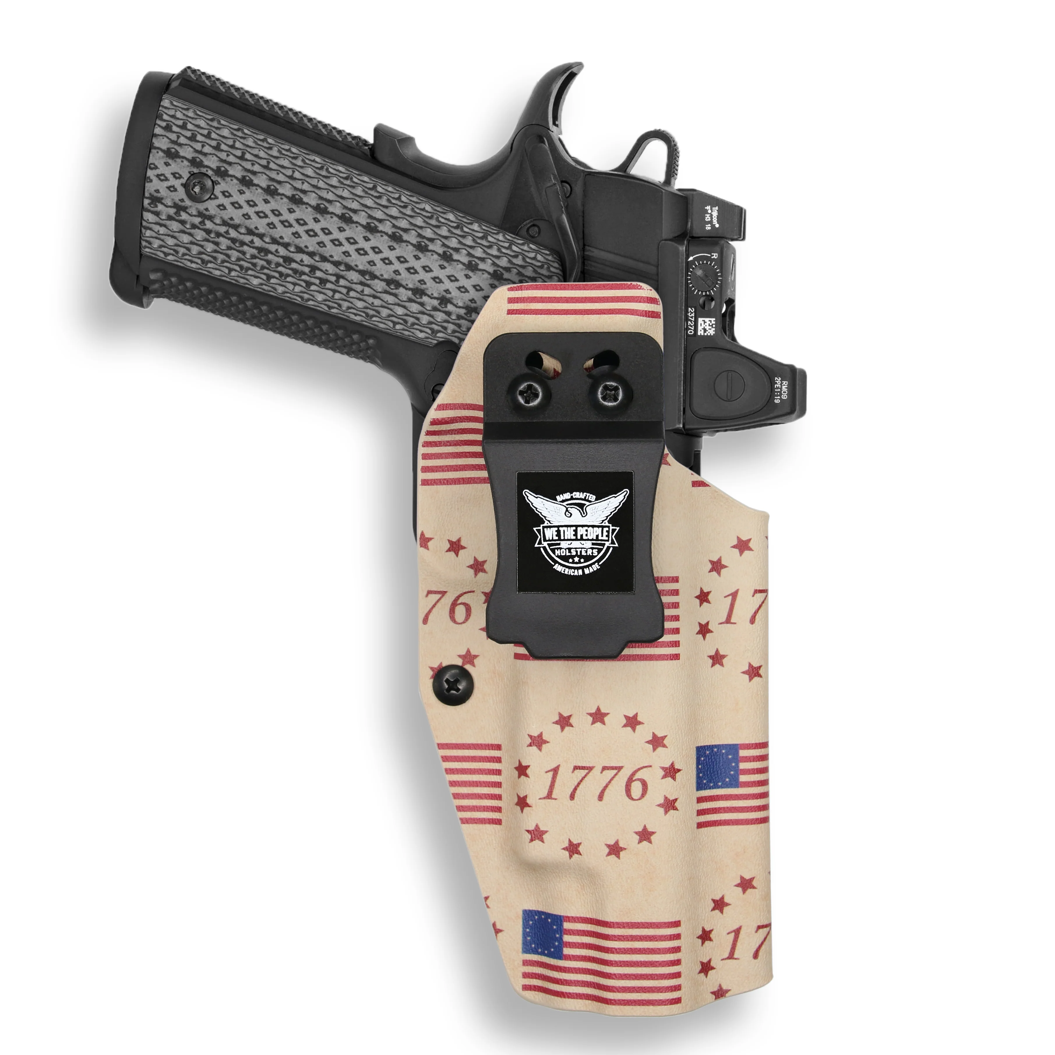 1911 5" Government 45ACP with Rail Only Red Dot Optic Cut IWB Holster - Image 27