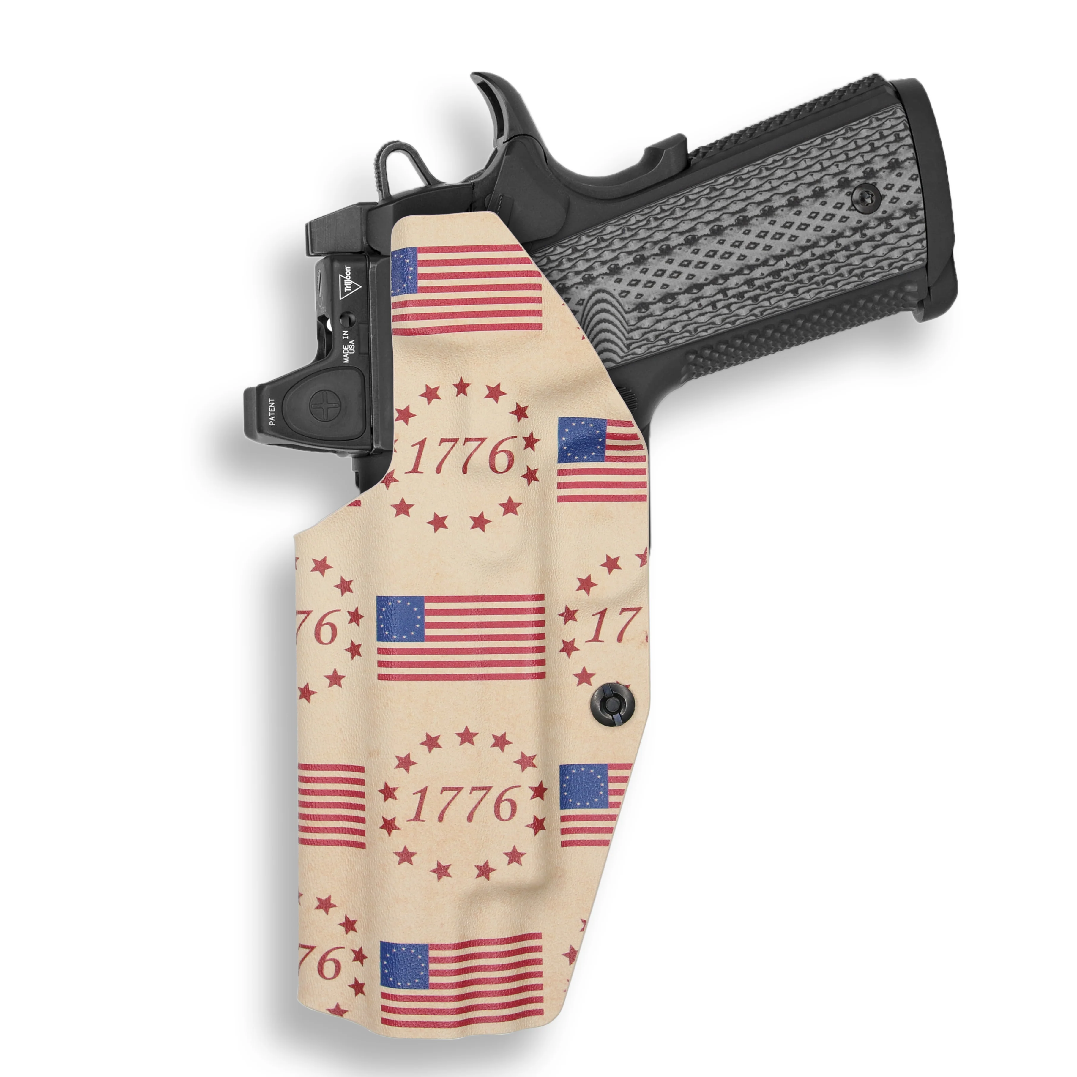 1911 5" Government 45ACP with Rail Only Red Dot Optic Cut IWB Holster - Image 28