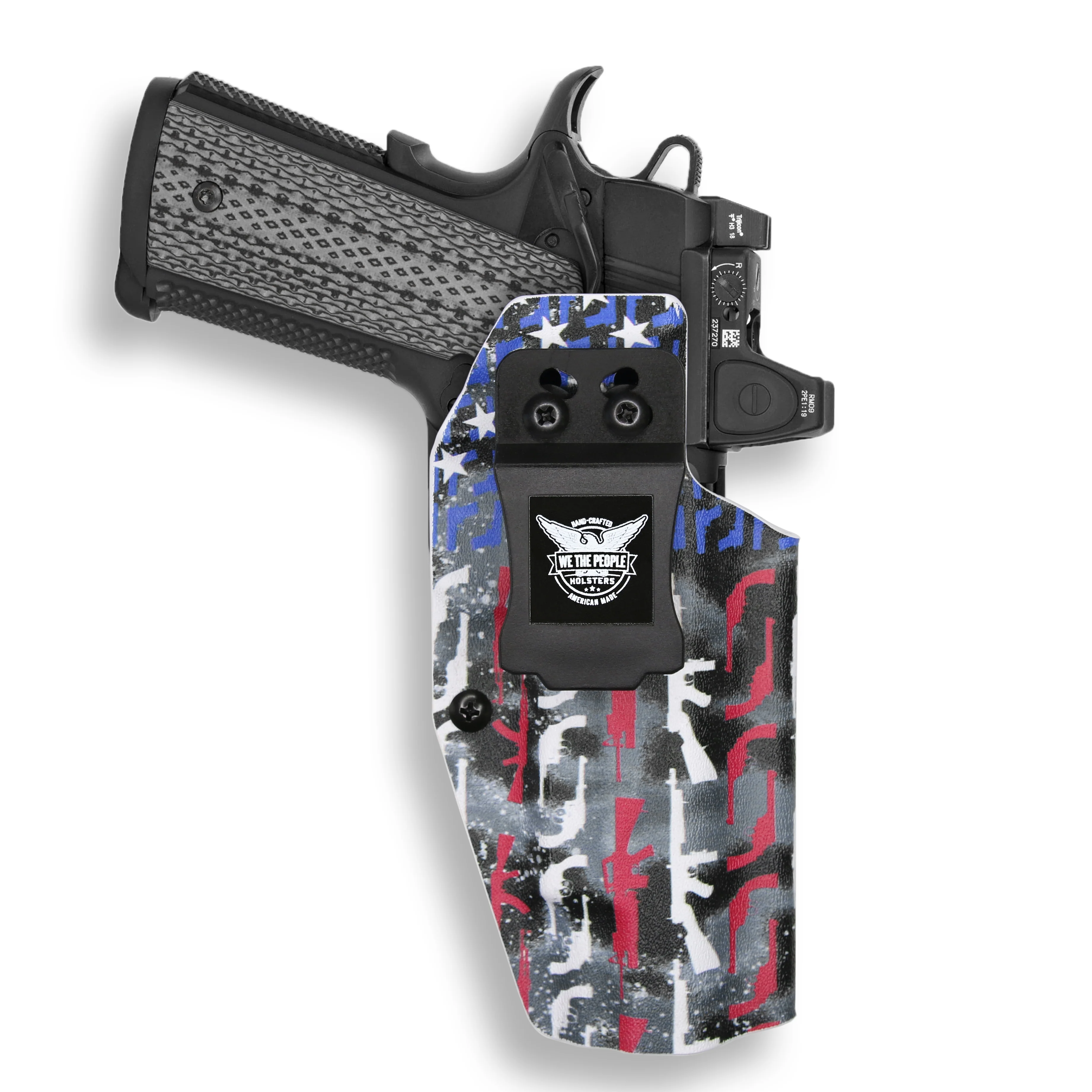 1911 5" Government 45ACP with Rail Only Red Dot Optic Cut IWB Holster - Image 31