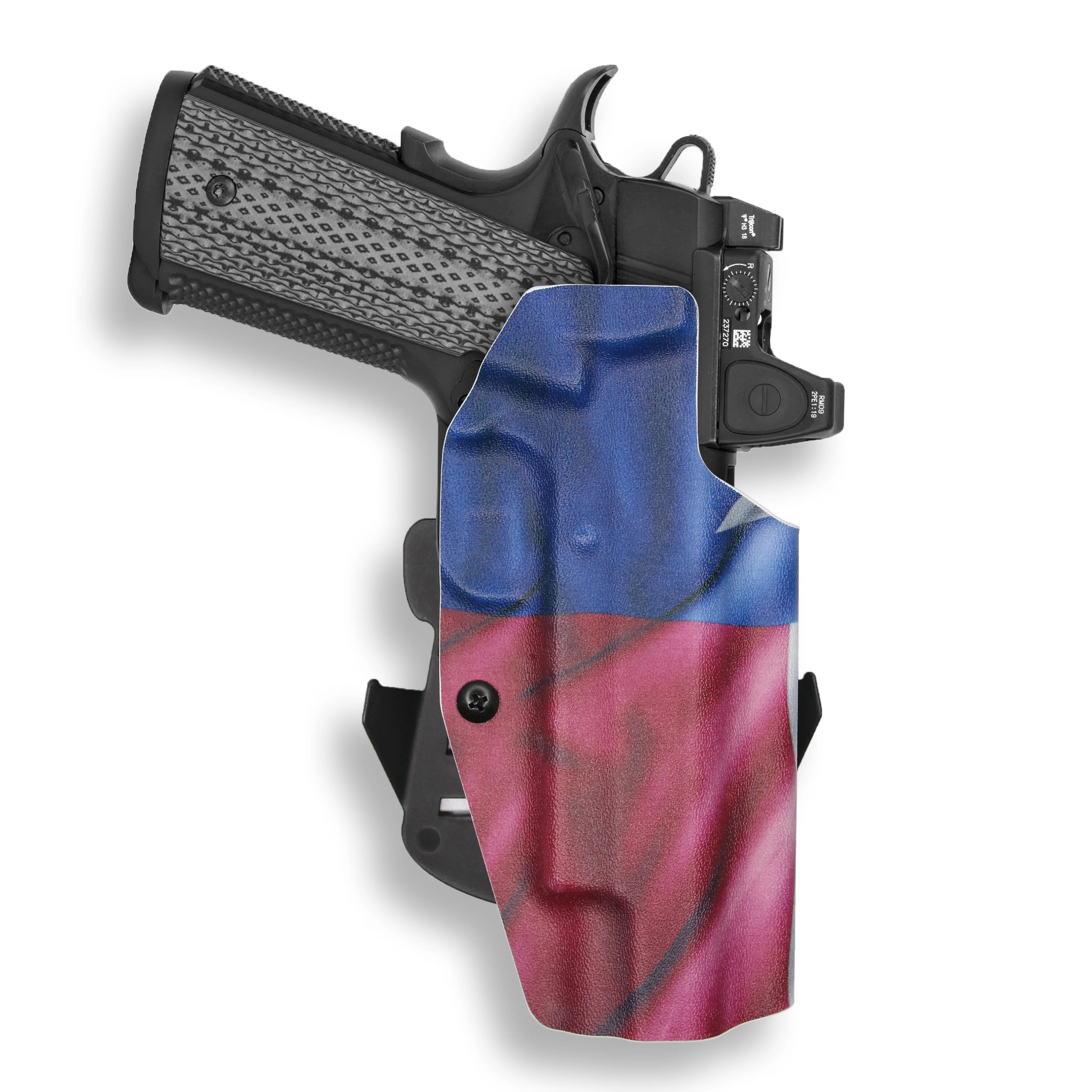 1911 5" Government 45ACP with Rail Only Red Dot Optic Cut OWB Holster - Image 19